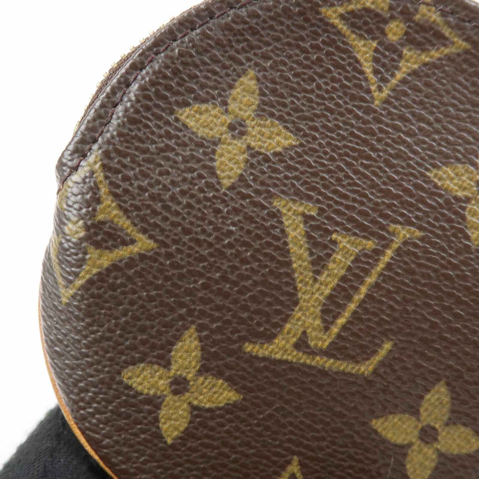 Louis Vuitton Monogram Porte Monnaie Rond Coin Case Brown M61926