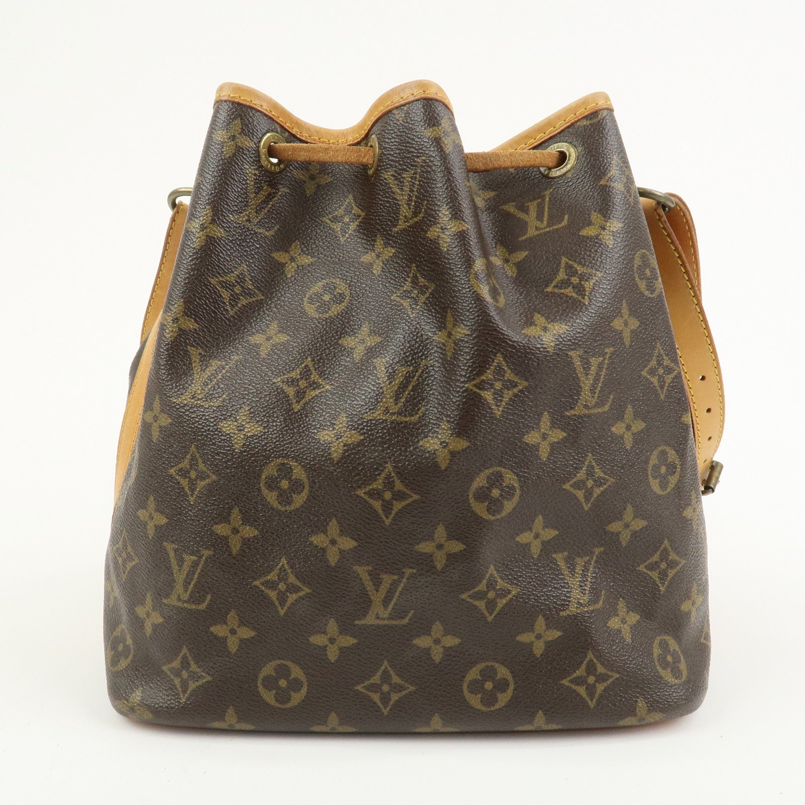Louis Vuitton Monogram Petit Noe Shoulder Bag Brown M42226
