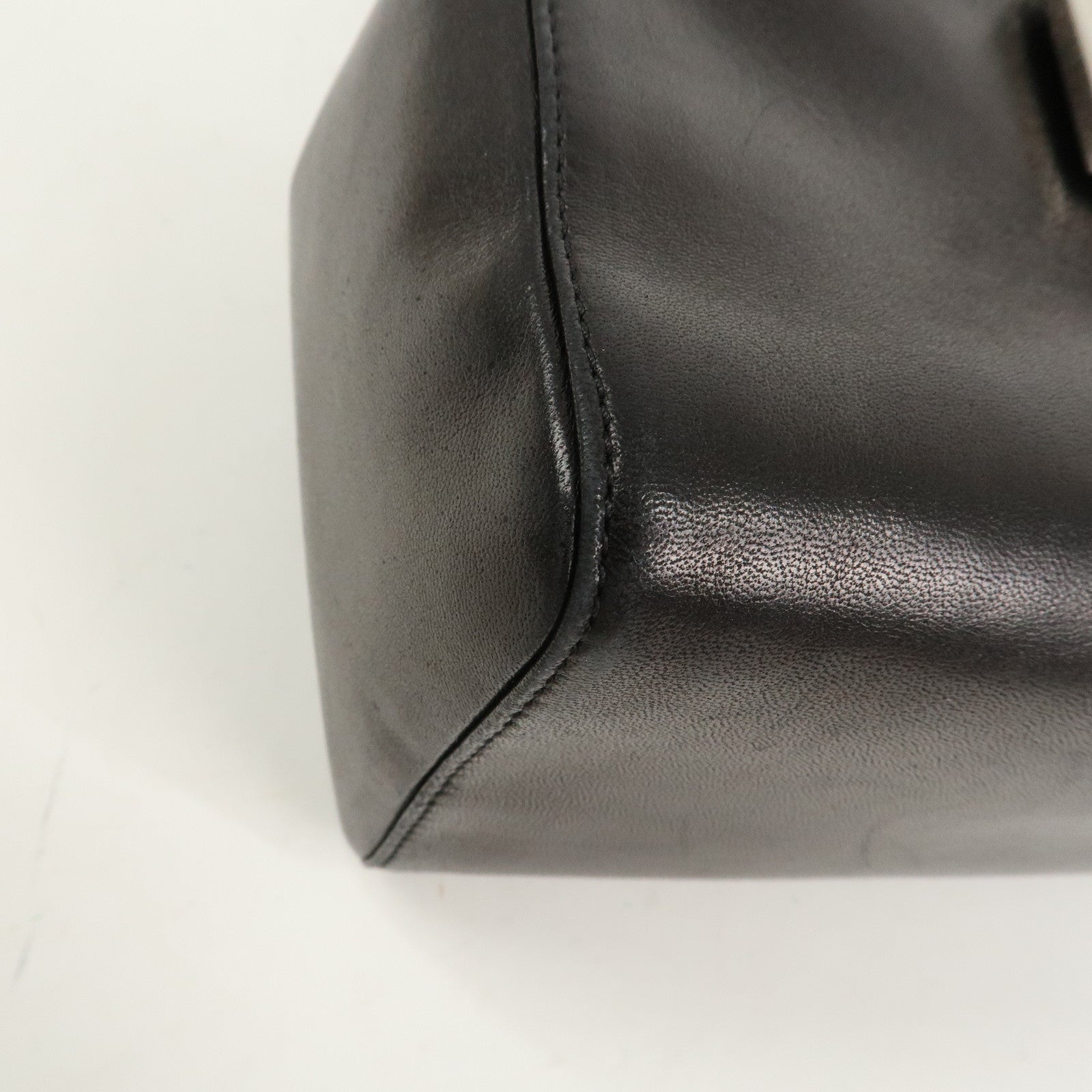FENDI Nappa Leather Hand Bag Shoulder Bag Black 10163350001