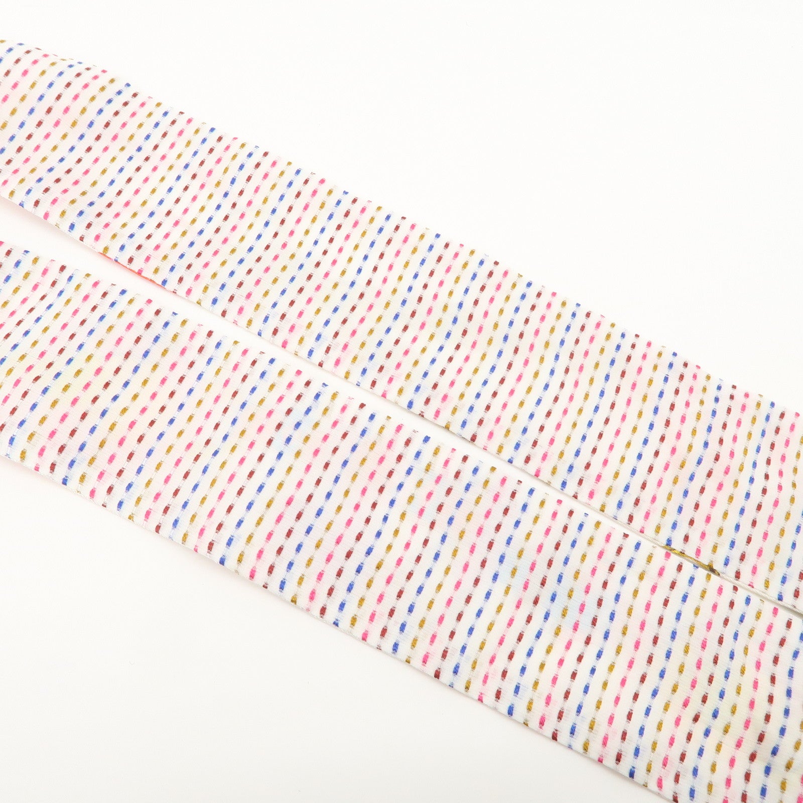 HERMES Twilly Silk 100％ Scarf BRIDES de GALA White Multicolor