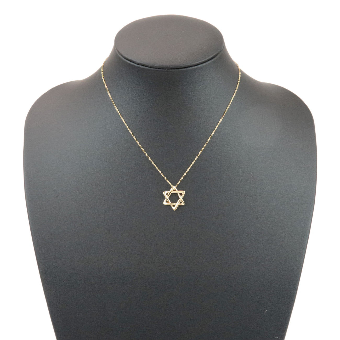 Tiffany & Co Star of Davi Pendant Necklace K18 750YG Yellow Gold