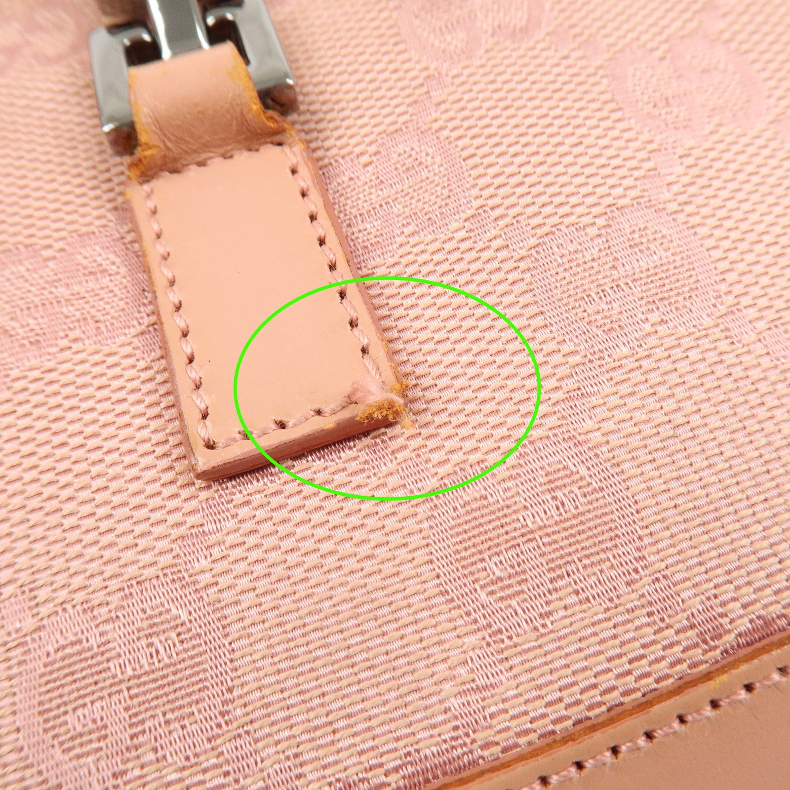 GUCCI Jackie Canvas Leather Shoulder Hand Bag Pink 001.3735