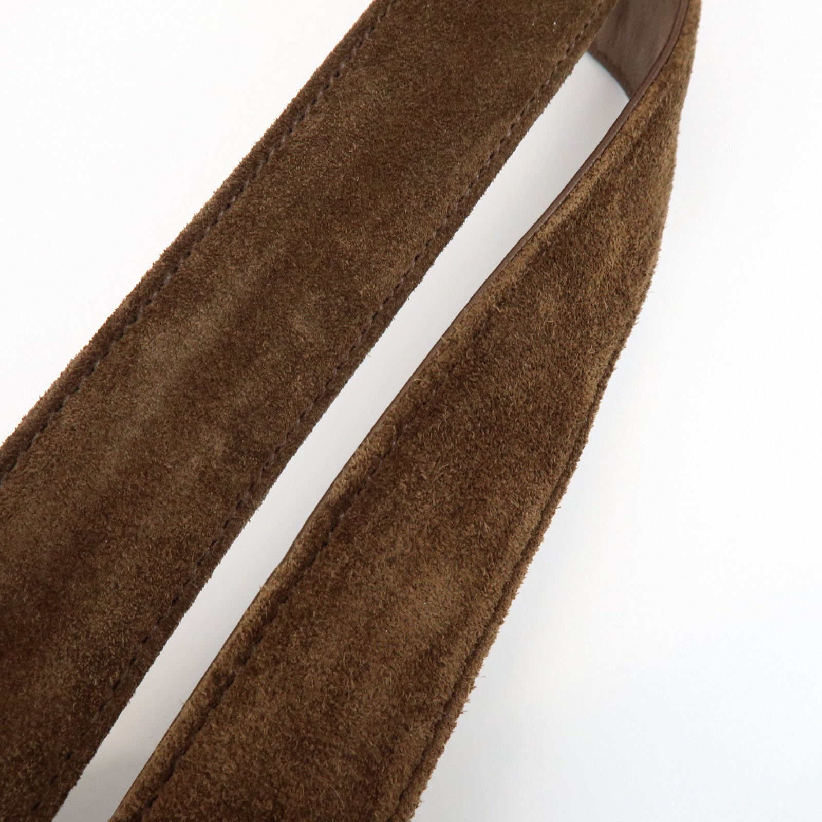 CHANEL COCO Mark Suede Chain Tote Bag Shoulder Bag Brown