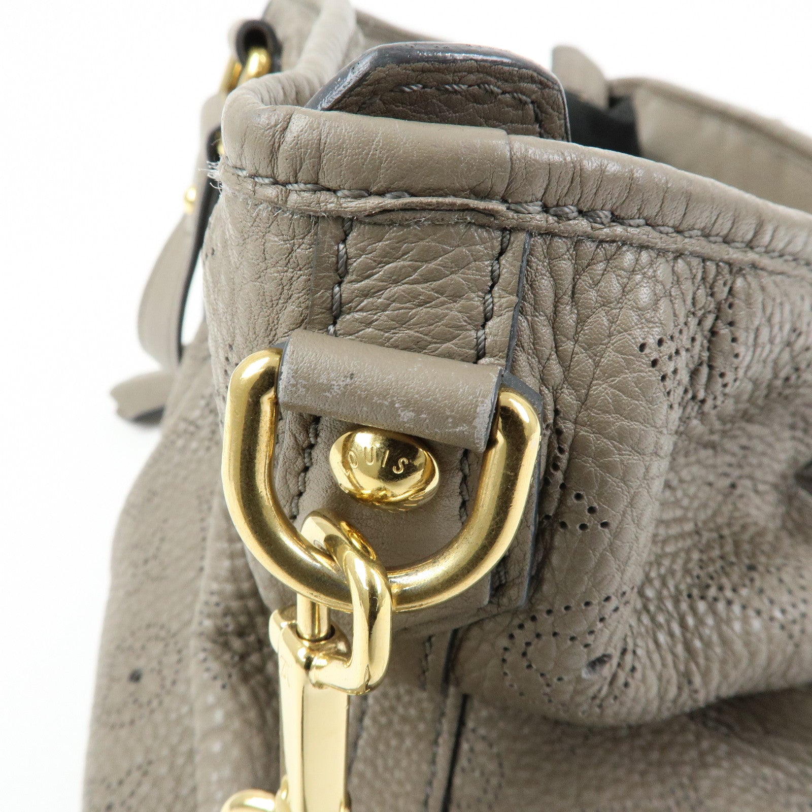 Louis Vuitton Monogram Mahina Stella PM 2Way Hand Bag Taupe M93063