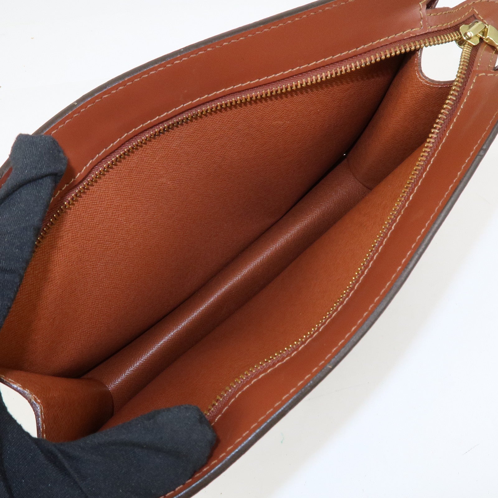 Louis Vuitton Monogram Pochette Homme Clutch Bag Brown M51795