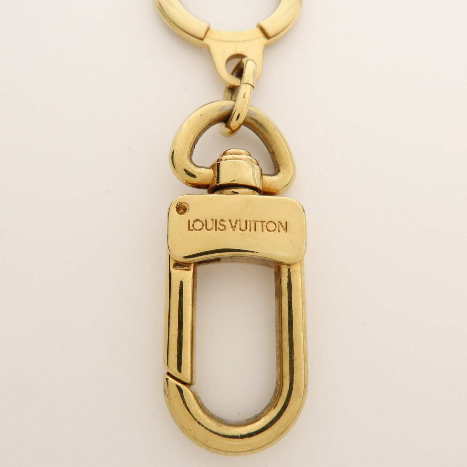 Louis Vuitton Set of 2 Metal Ancre Key Rings Gold M62694