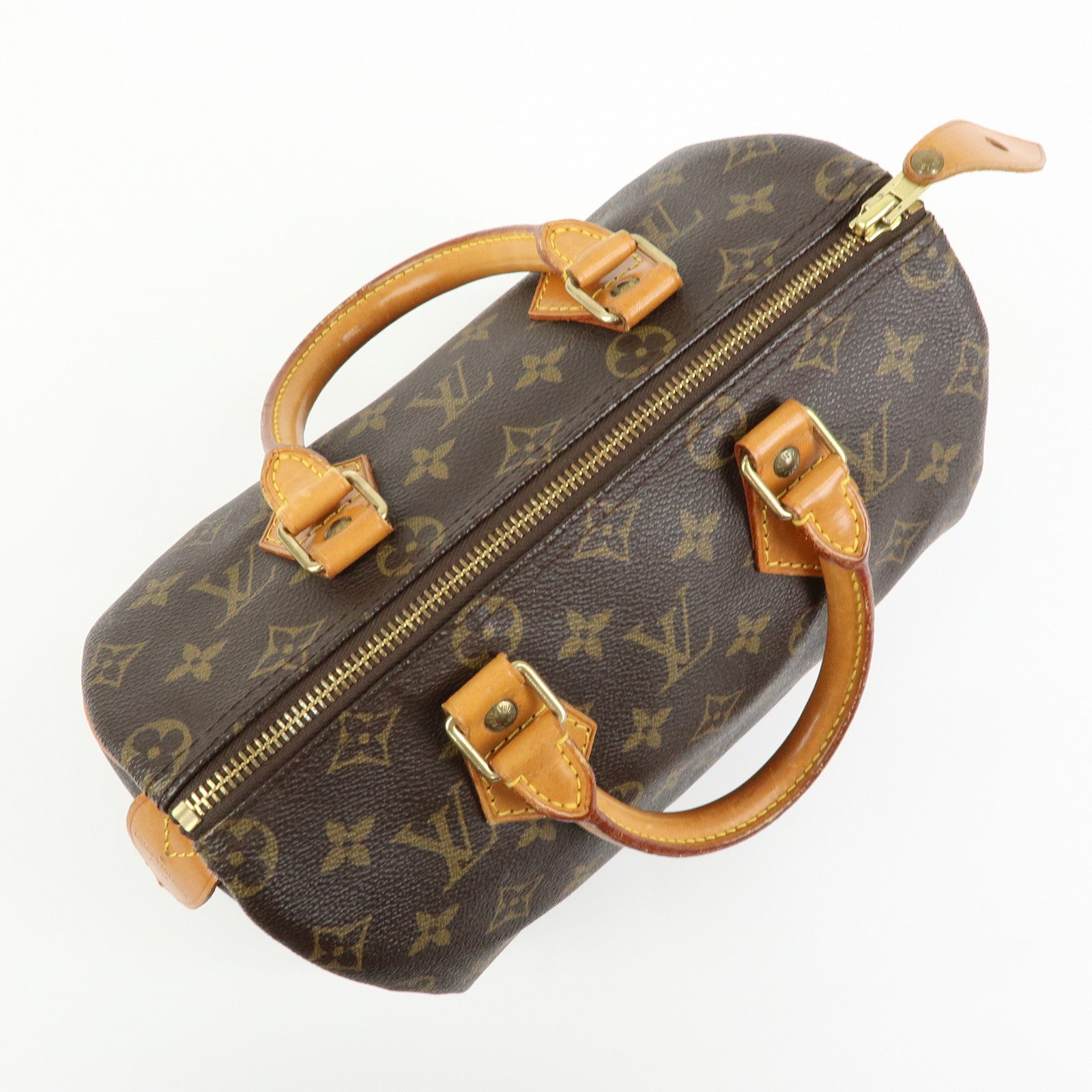 Louis Vuitton Monogram Speedy 25 Boston Bag Hand Bag Brown M41528