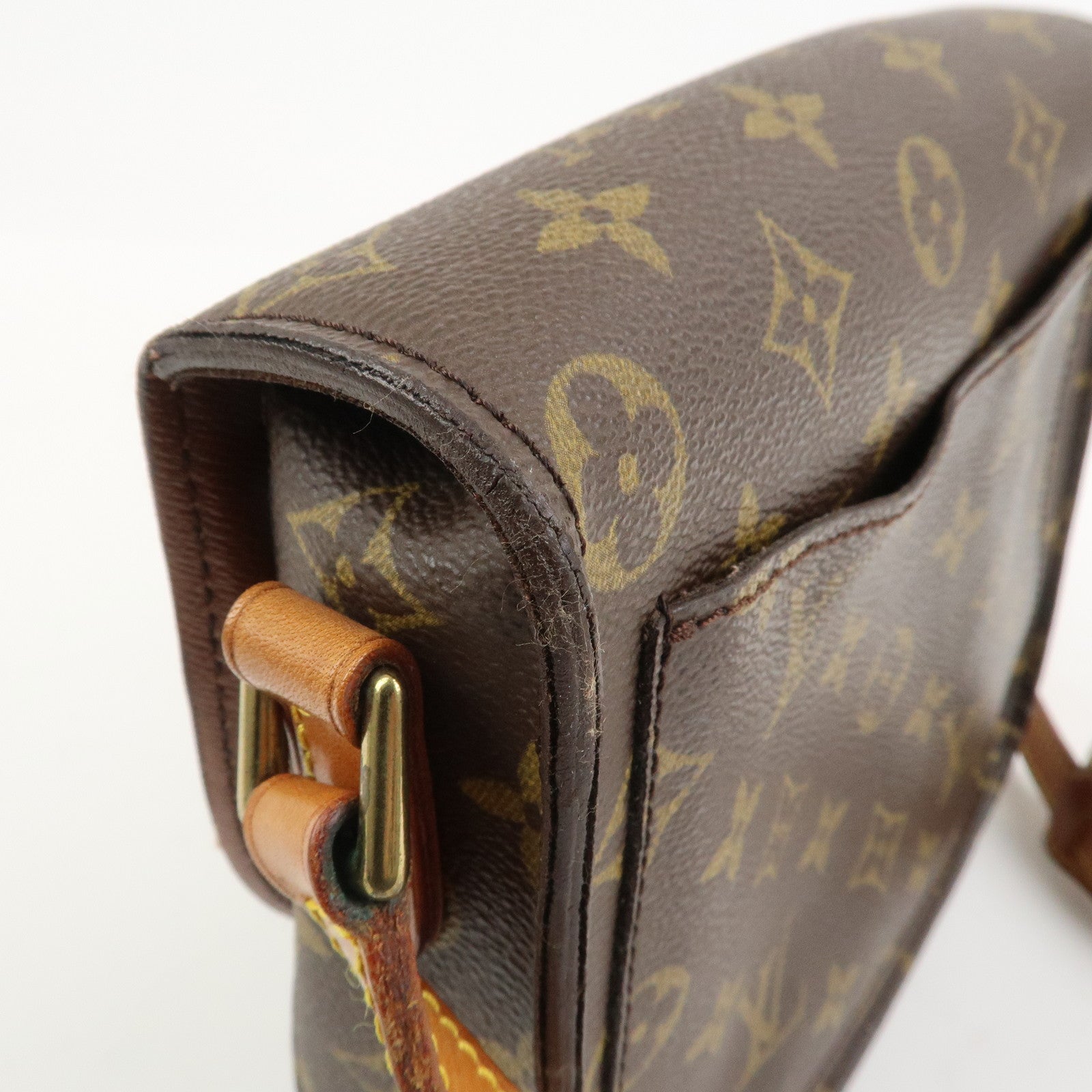 Louis Vuitton Monogram Saint Cloud MM Shoulder Bag Brown M51243