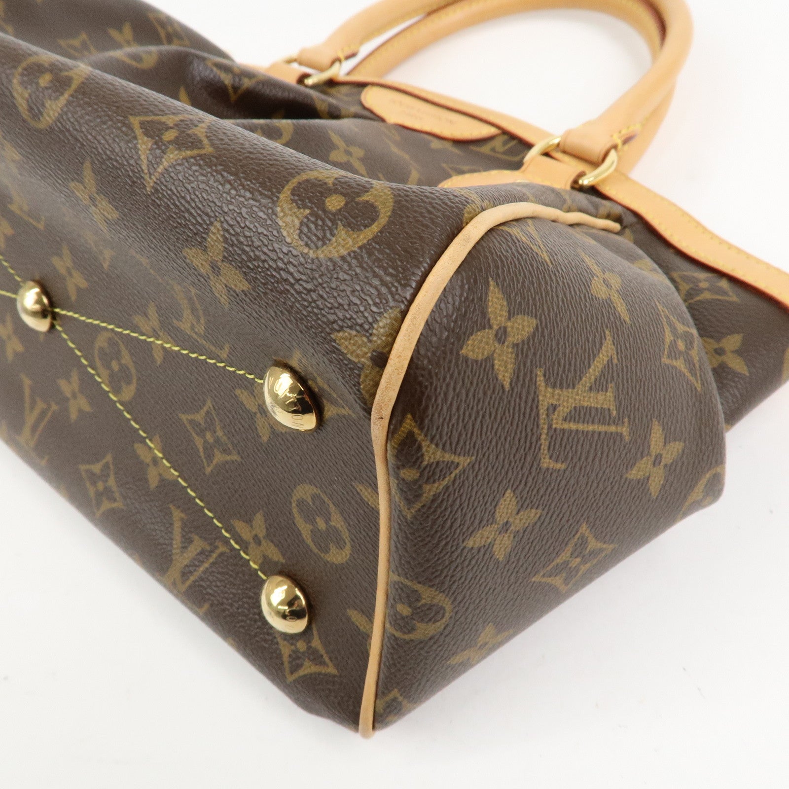 Louis Vuitton Monogram Tivoli PM Hand Bag Brown M40143