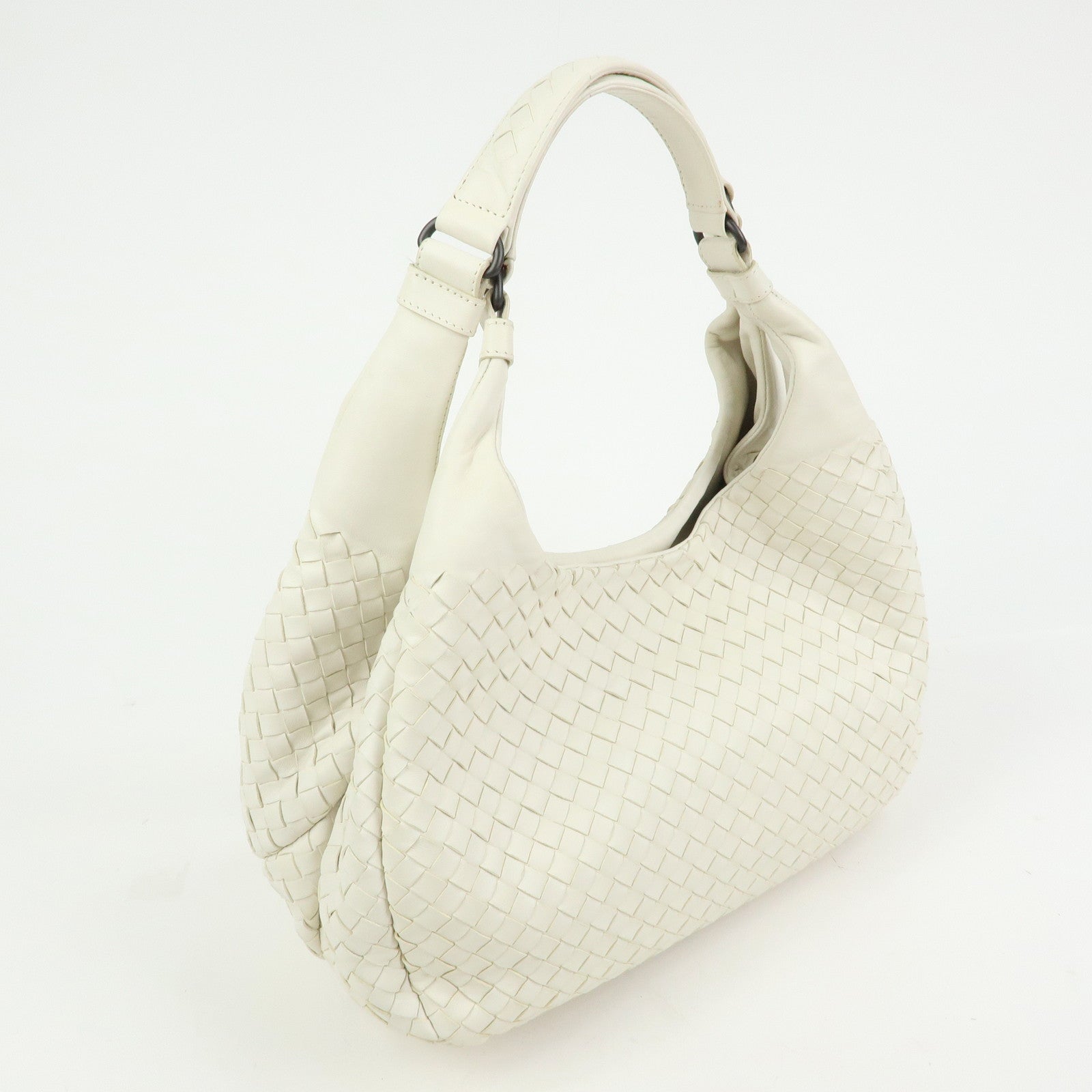 BOTTEGA VENETA Intrecciato Campana Leather Shoulder Bag 125787