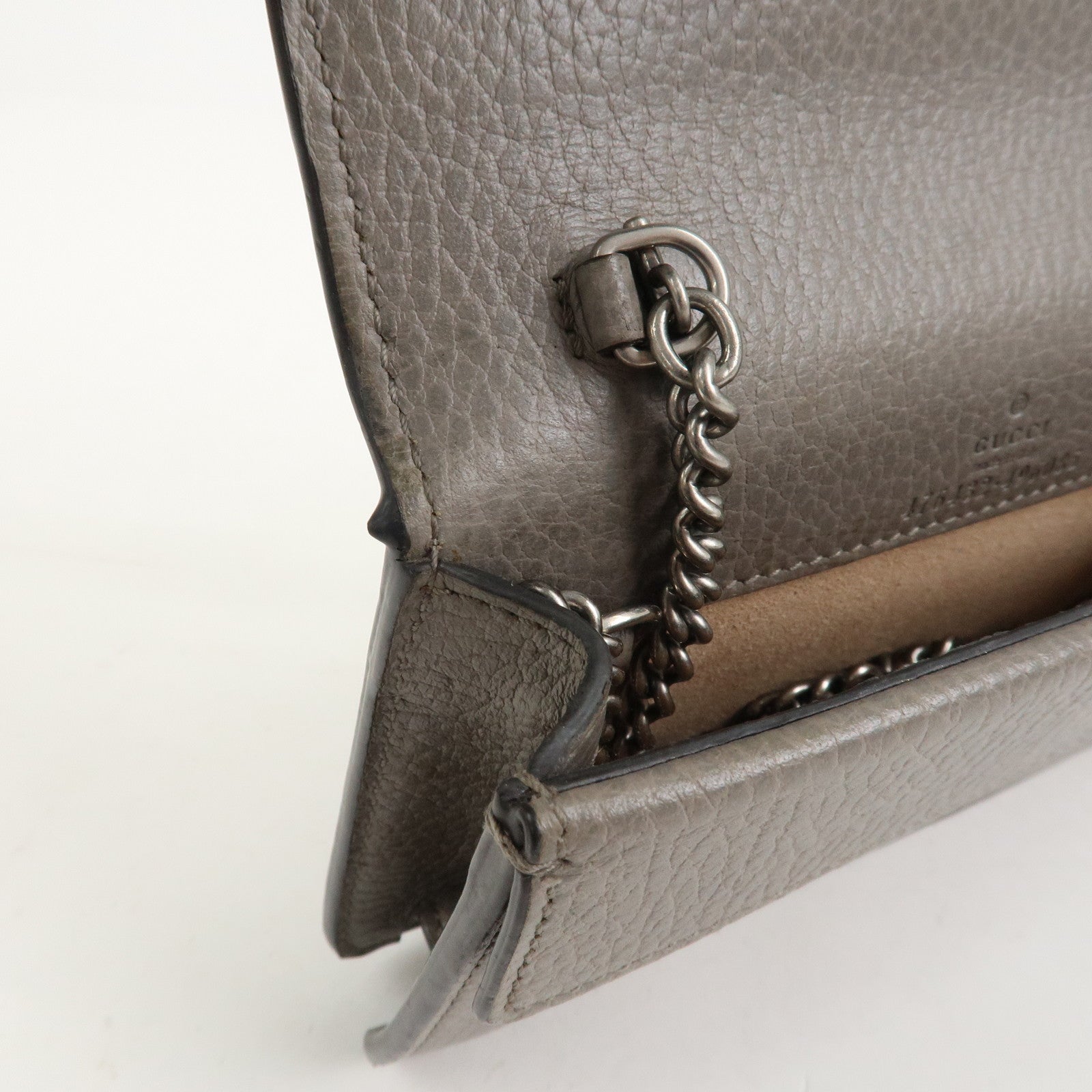 GUCCI Dionysus Super Mini Bag Leather Chain Shoulder Bag 476432