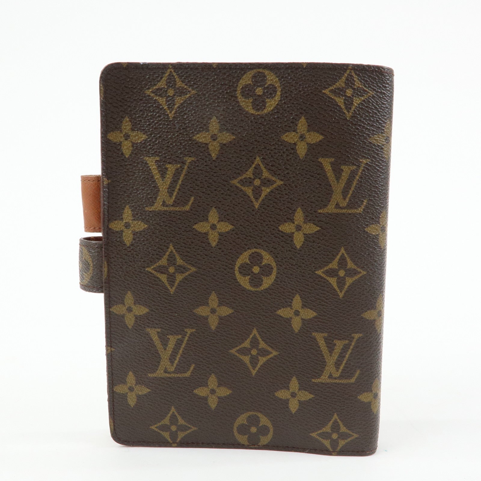 Louis Vuitton Monogram Agenda MM Planner Cover Brown R20105