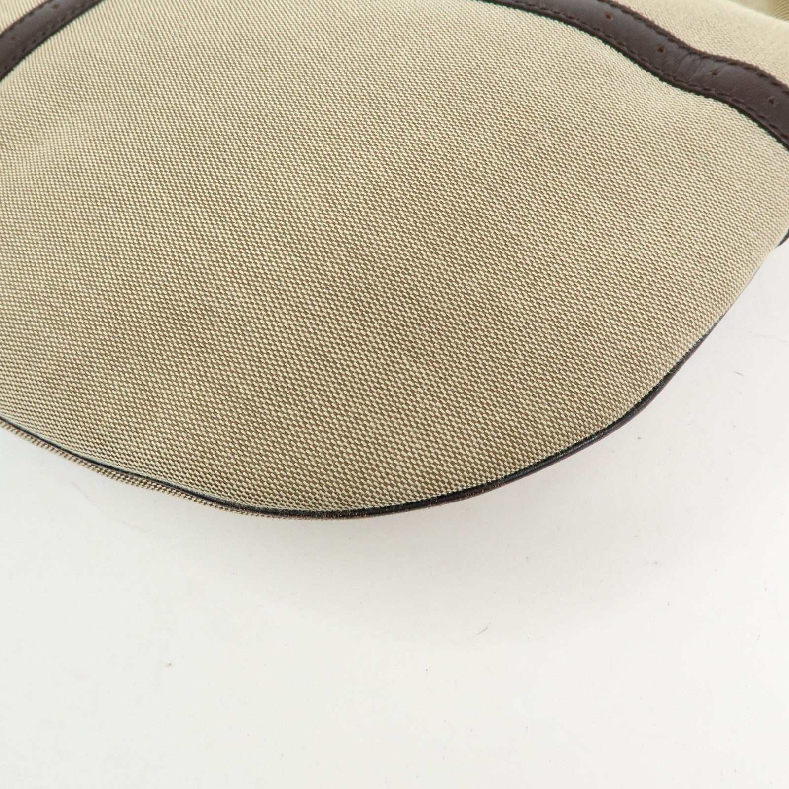 GUCCI Sherry Interlocking G Canvas Shoulder Hand Bag Beige 114871
