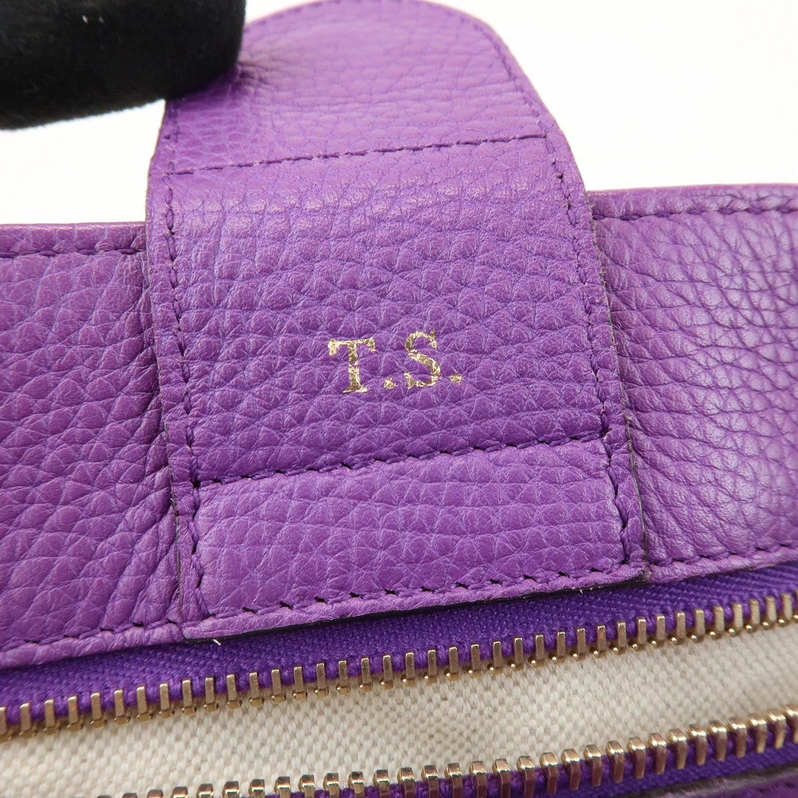 GUCCI Bamboo Shopper Medium 2Way Shoulder Bag Purple Blue 323660