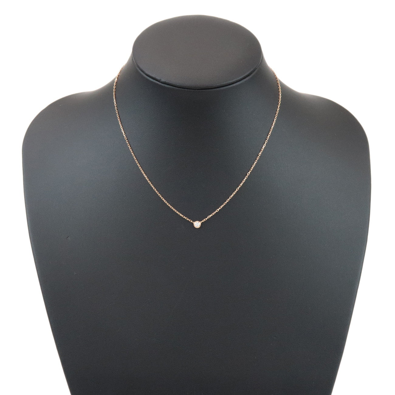 Cartier Diamants Legers Necklace SM Diamond 0.09ct 750PG Rose Gold