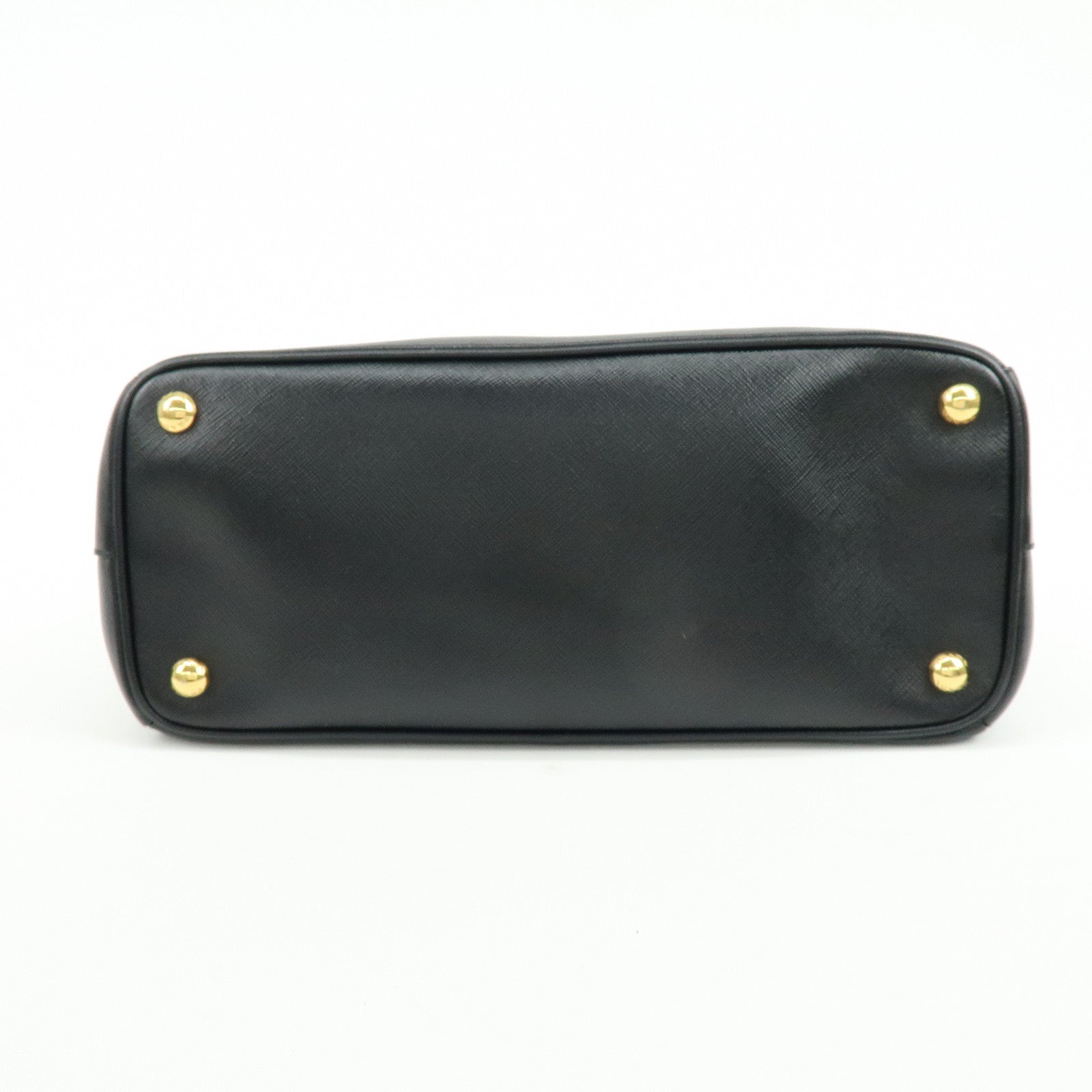 PRADA Traingle Logo Galleria Saffiano Leather 2Way Hand Bag 1BA863