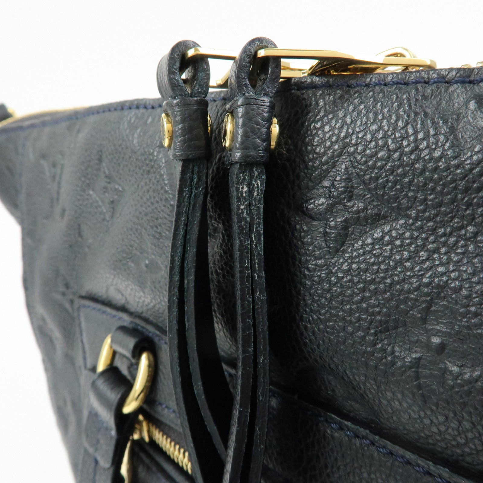 Louis Vuitton Monogram Empreinte Luminuse PM Tote Bag Navy M93410