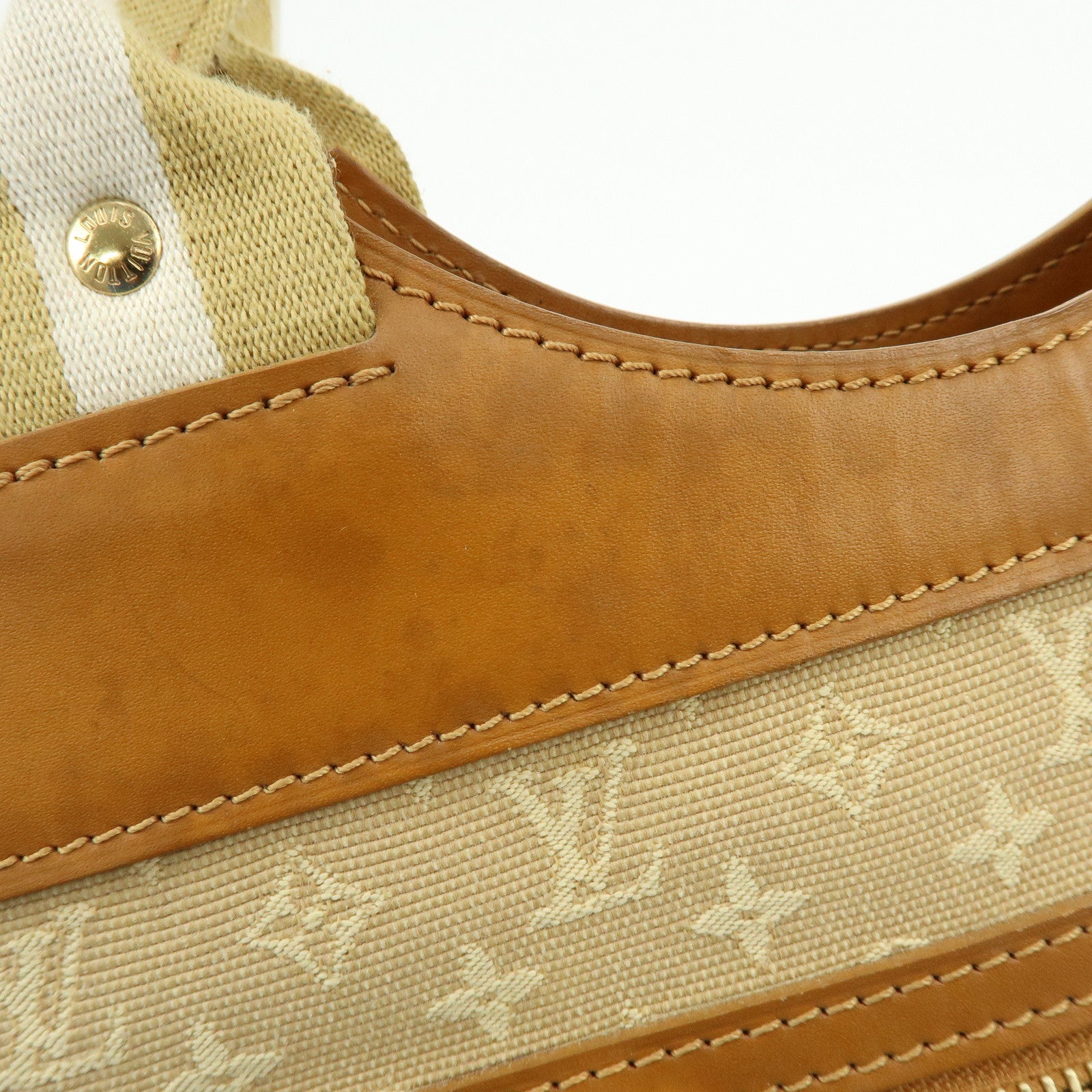 Louis Vuitton Monogram Mini Sac Catherine Hand Bag Beige M92328