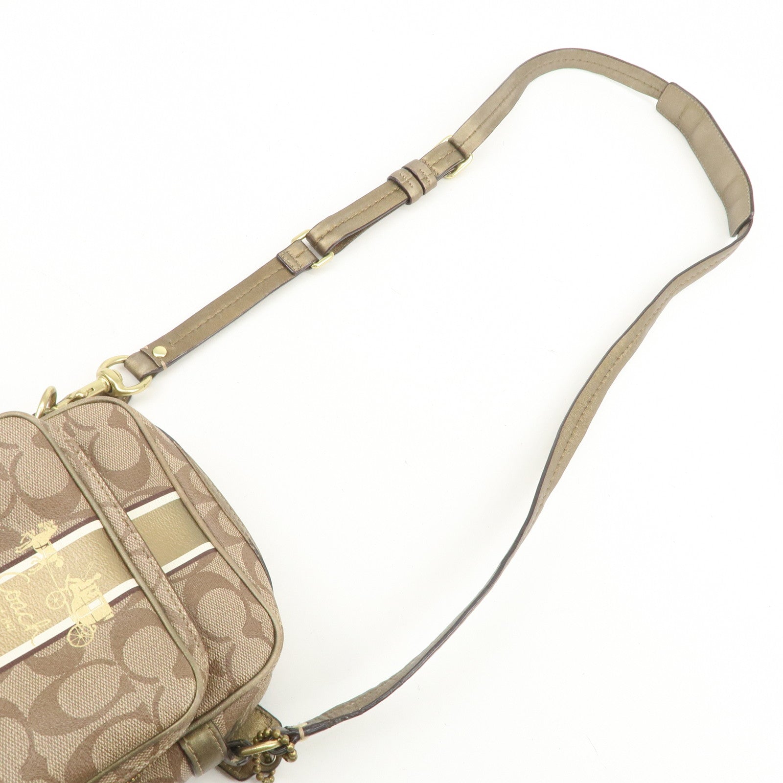 COACH Set of 3 Shoulder Bag Hand Bag Blue Brown