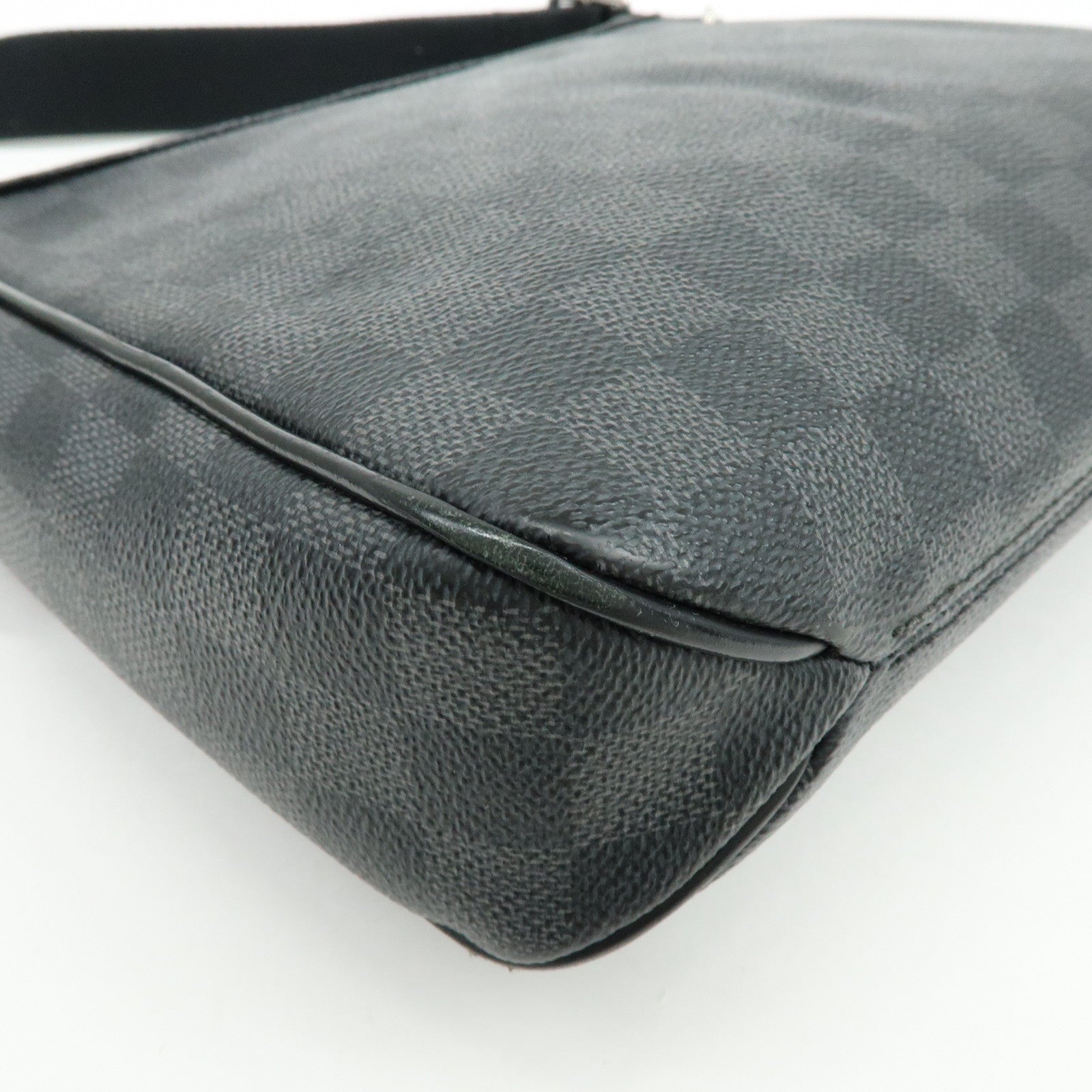 Louis Vuitton Damier Graphite District PM Shoulder Bag Noir N41260