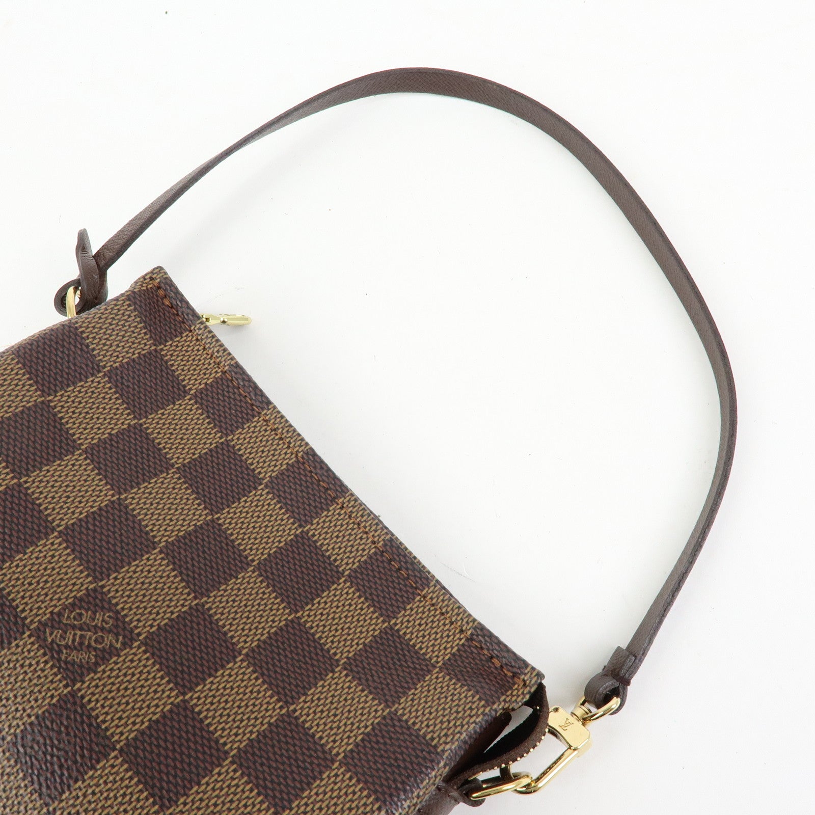 Louis Vuitton Damier Trousse Makeup Accessory Pouch Brown N51982