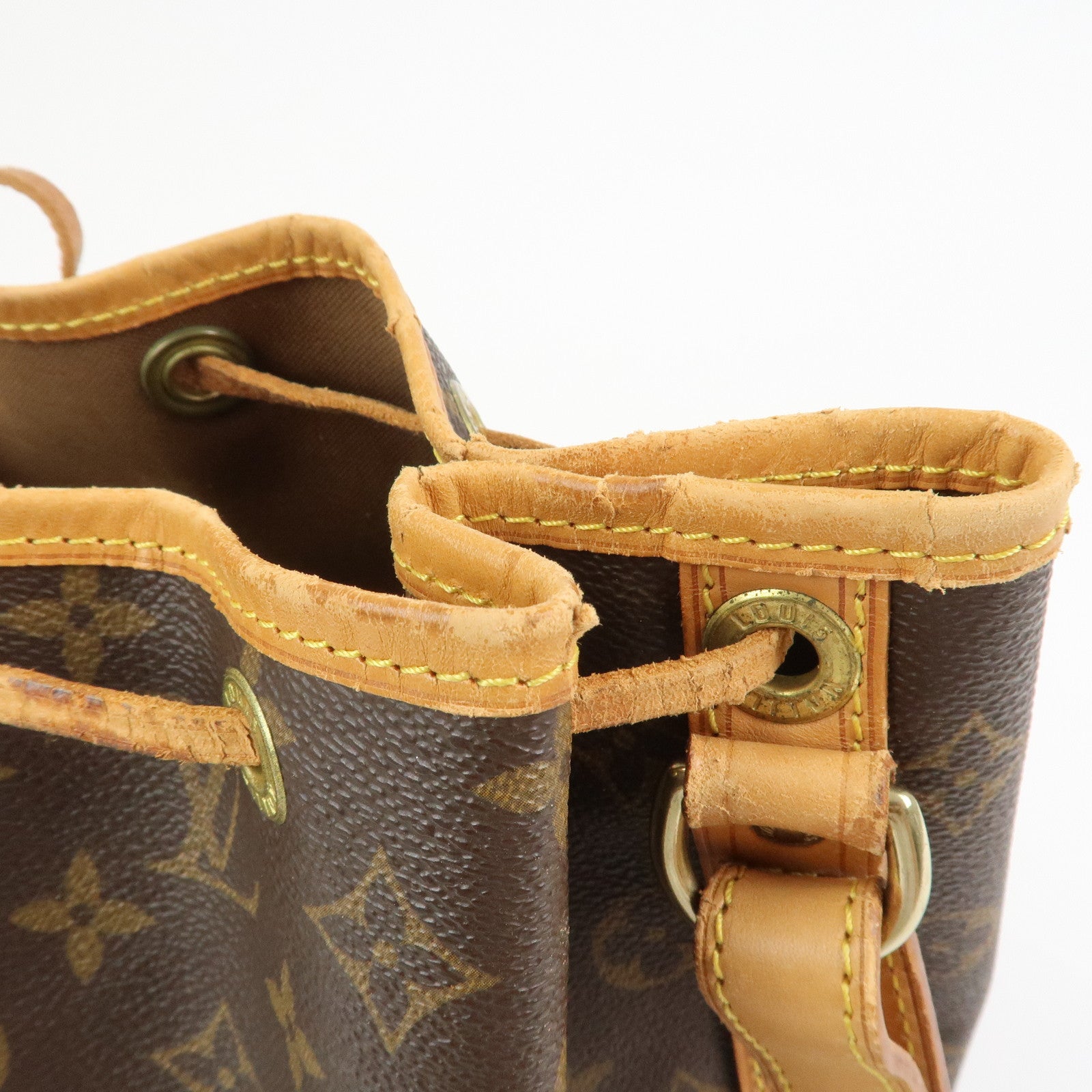 Louis Vuitton Monogram Petit Noe Shoulder Bag Brown M42226