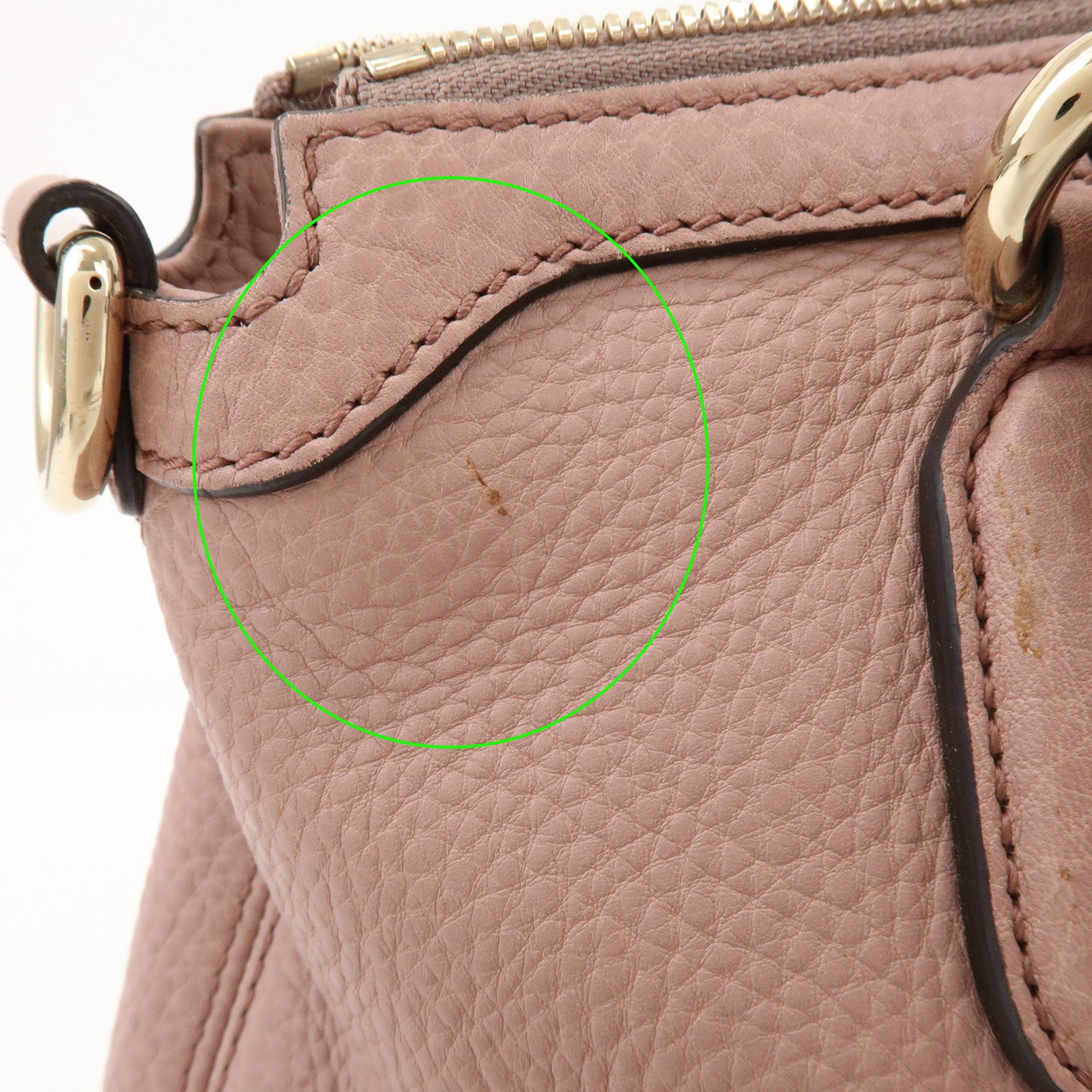 GUCCI SOHO Leather 2Way Bag Hand Bag Shoulder Bag Pink 308362