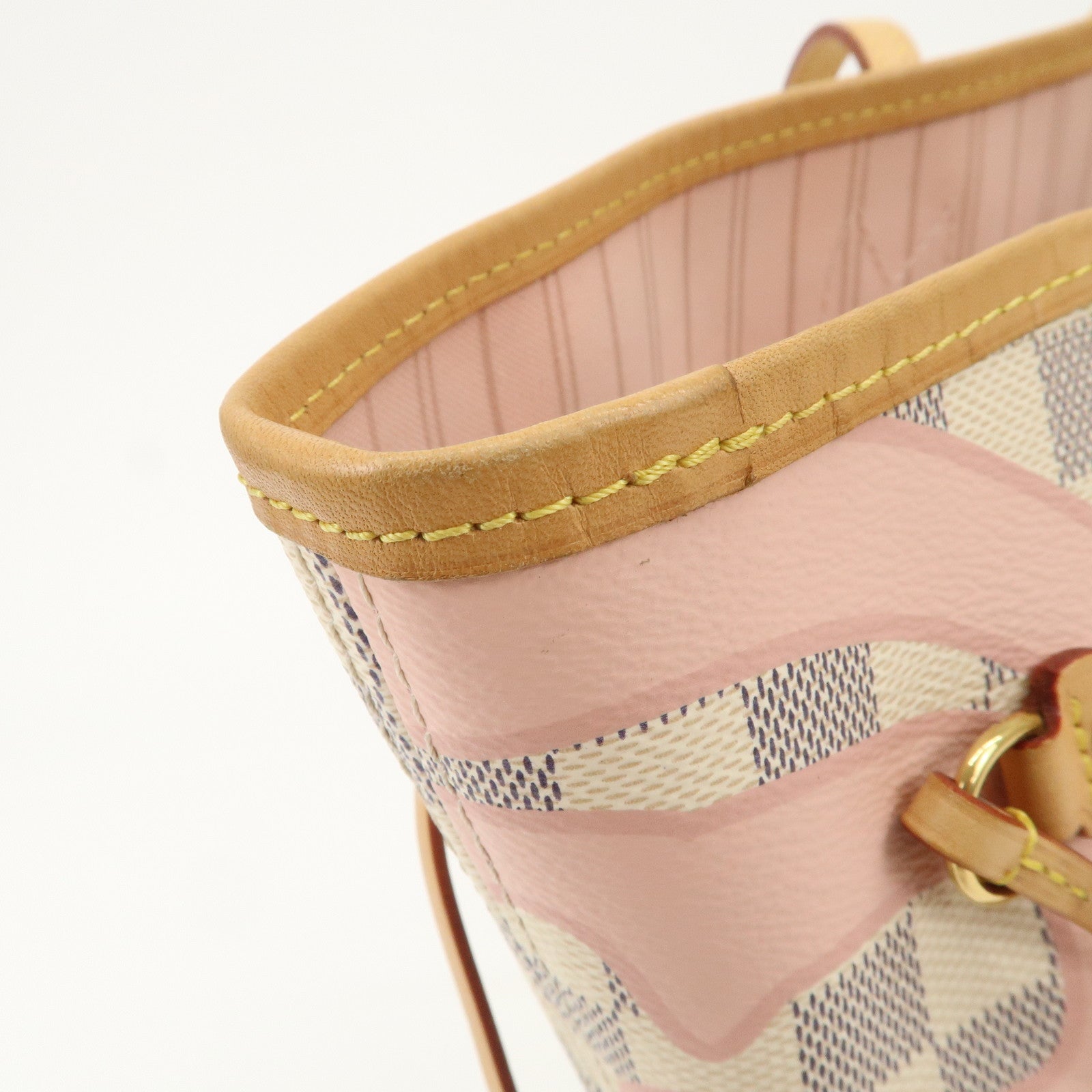 Louis Vuitton Damier Azur Tahiti Neverfull MM Bag & Pouch N41050