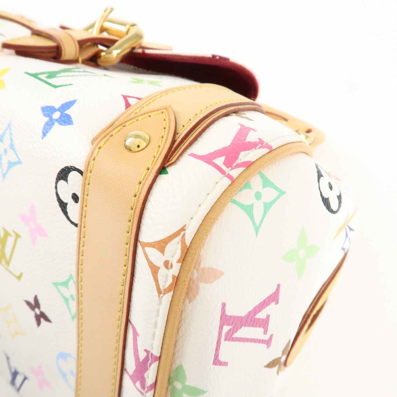 Louis Vuitton Monogram Multicolor Priscilla Hand Bag Blanc M40096