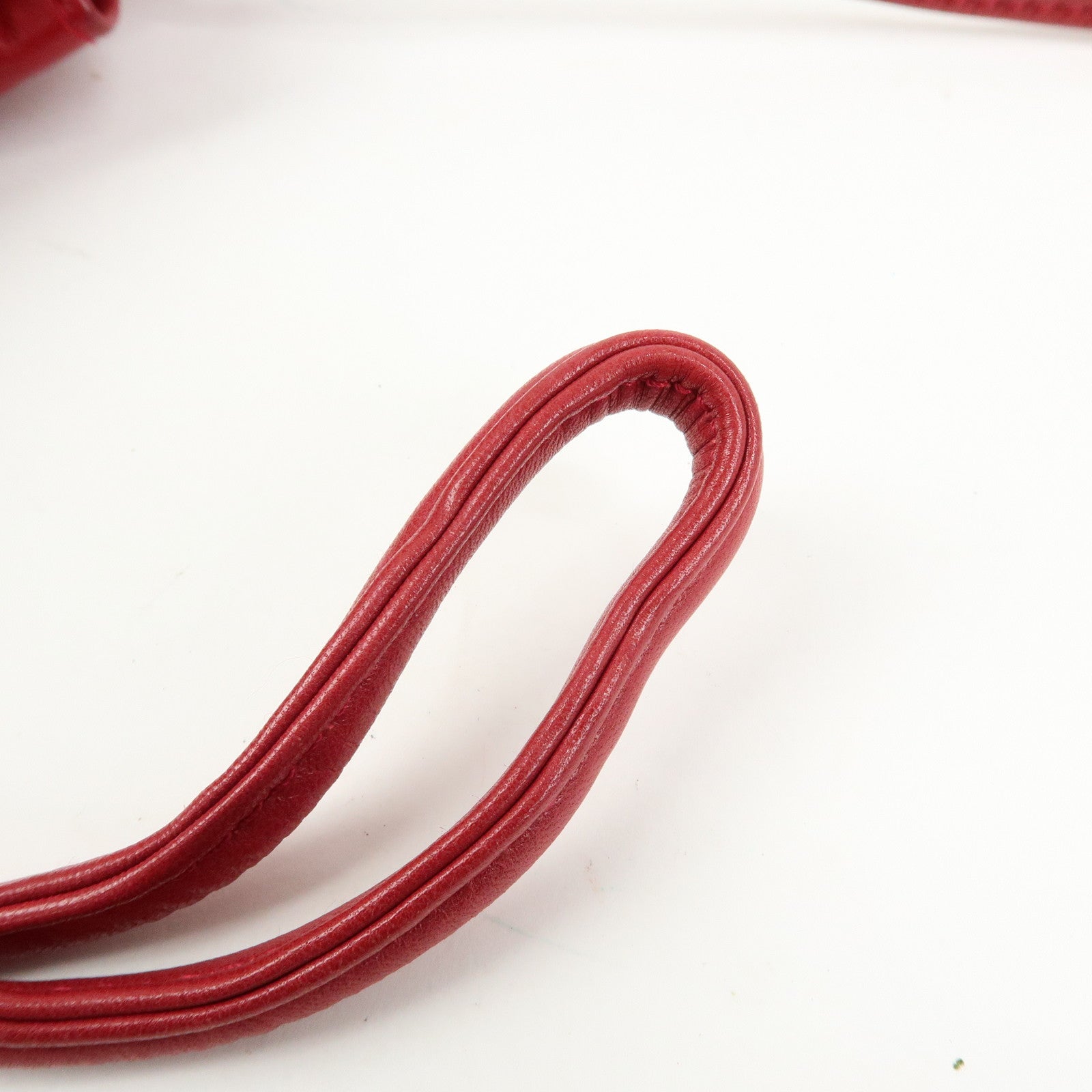 LOEWE Anagram Nappa Leather Shoulder Bag Crossbody Bag Red