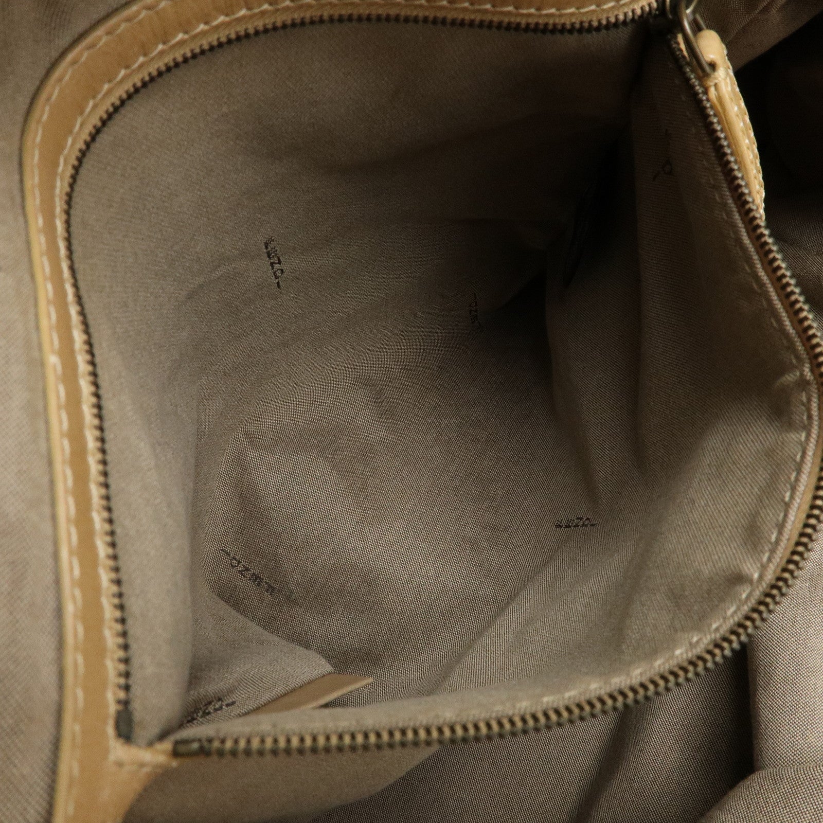 FENDI Ethnico Leather Tote Bag Shoulder Bag Light Brown 8BN162