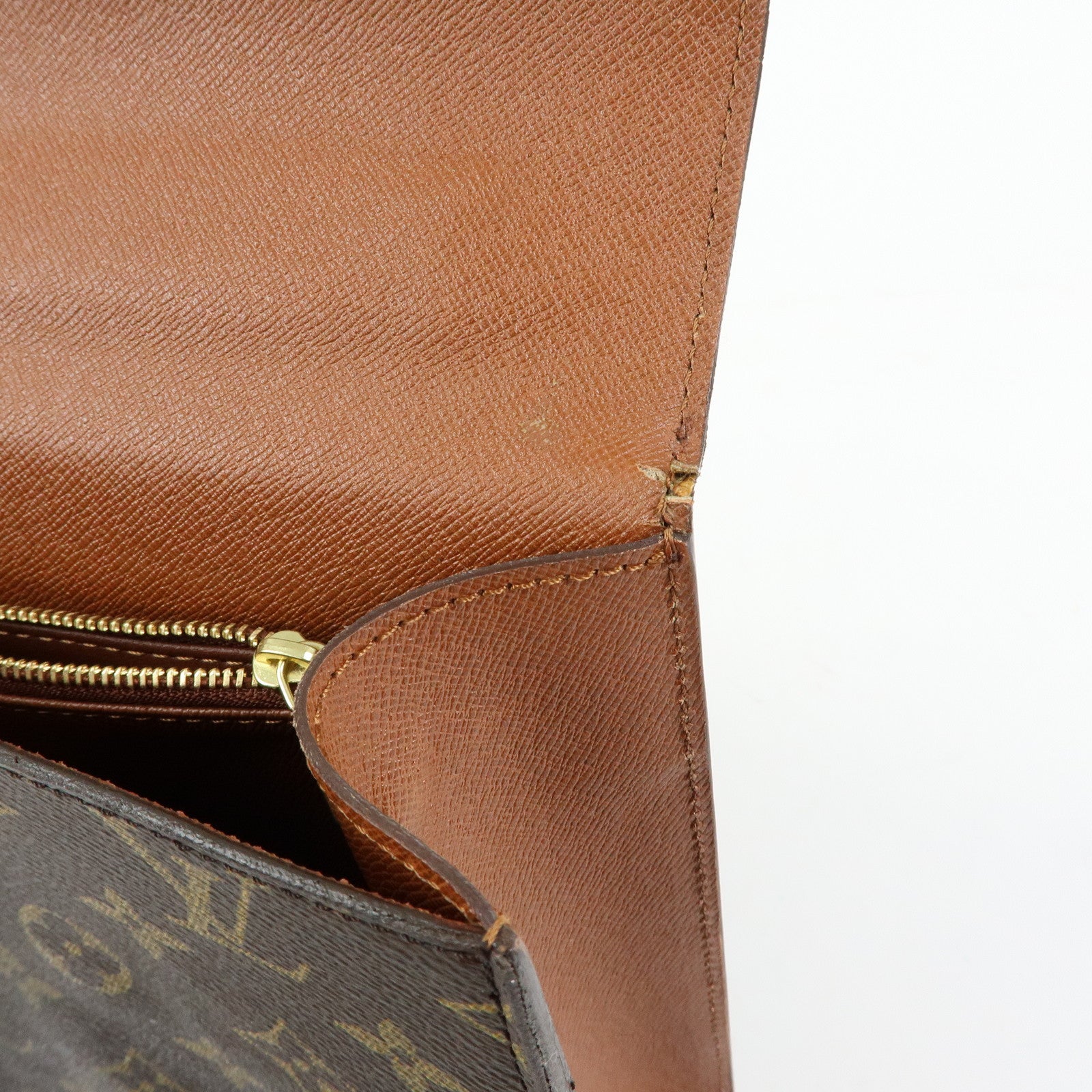 Louis Vuitton Monogram Malesherbes Canvas Hand Bag Brown M51379