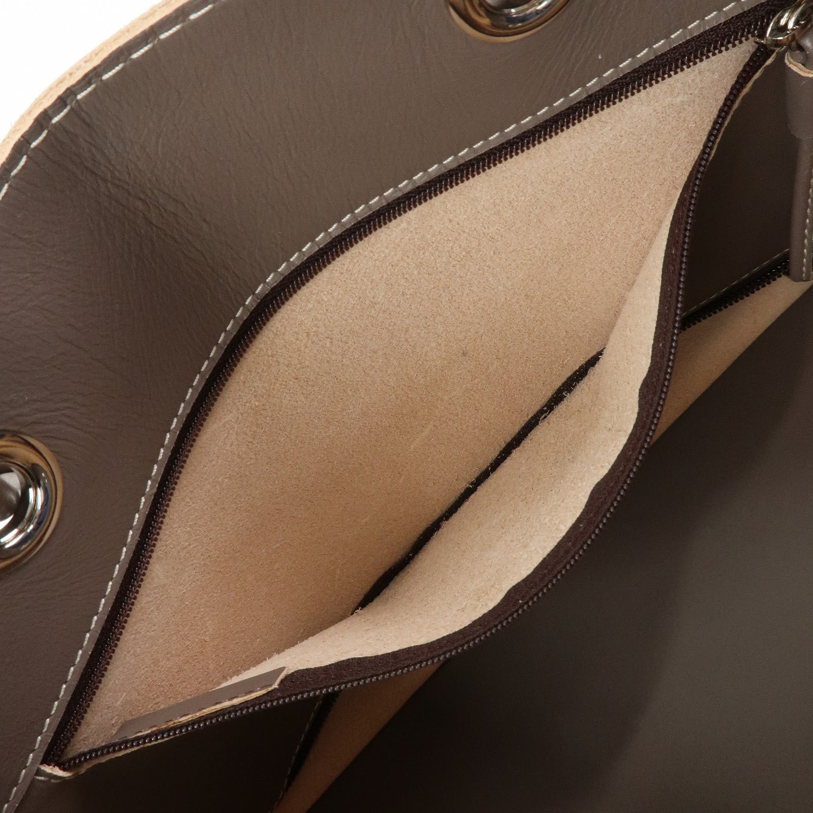 LOEWE Anagram Logo Leather Shopper Tote Bag Shoulder bag Brown