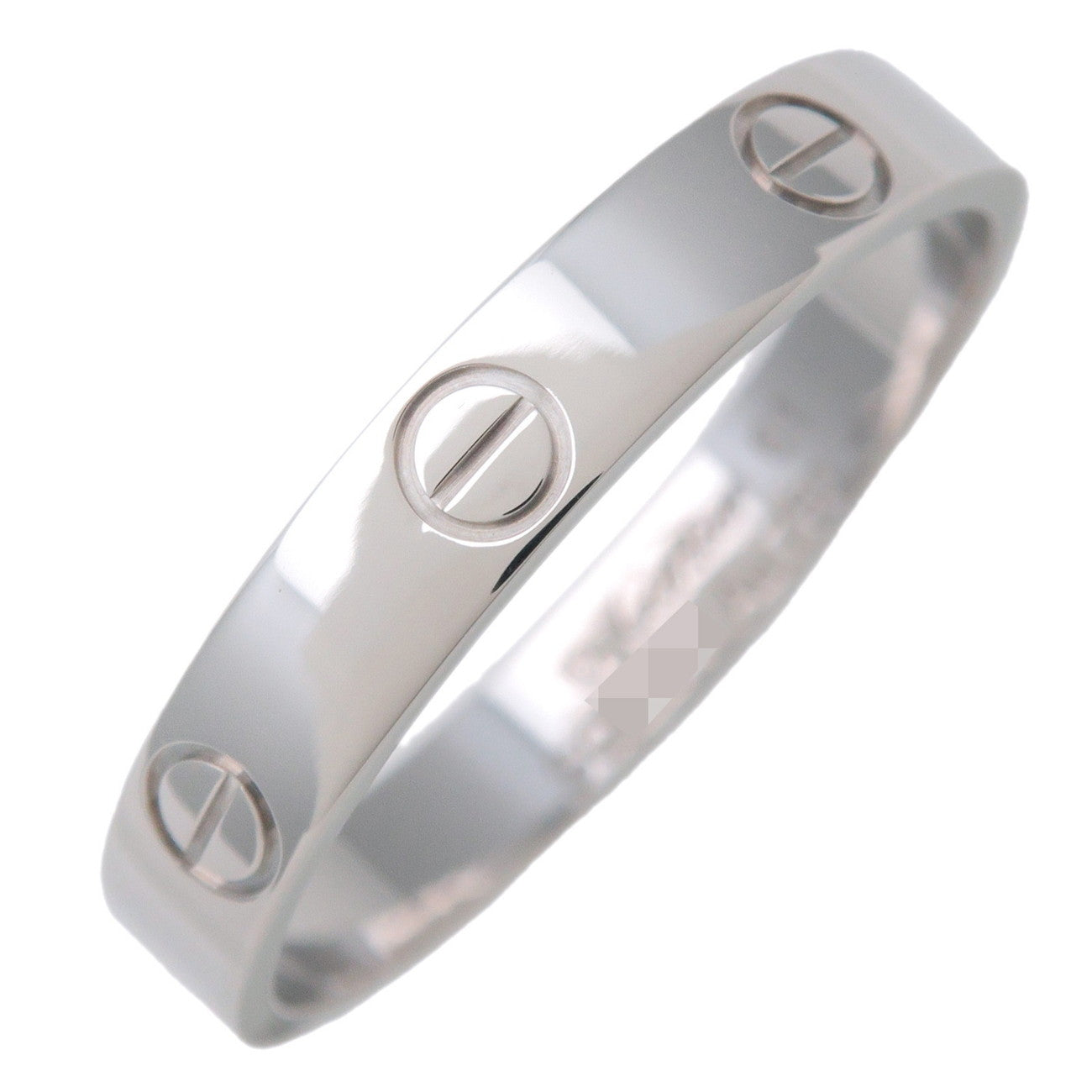 Cartier Mini Love Ring K18 750WG White Gold #61 US9.5 EU61 HK21
