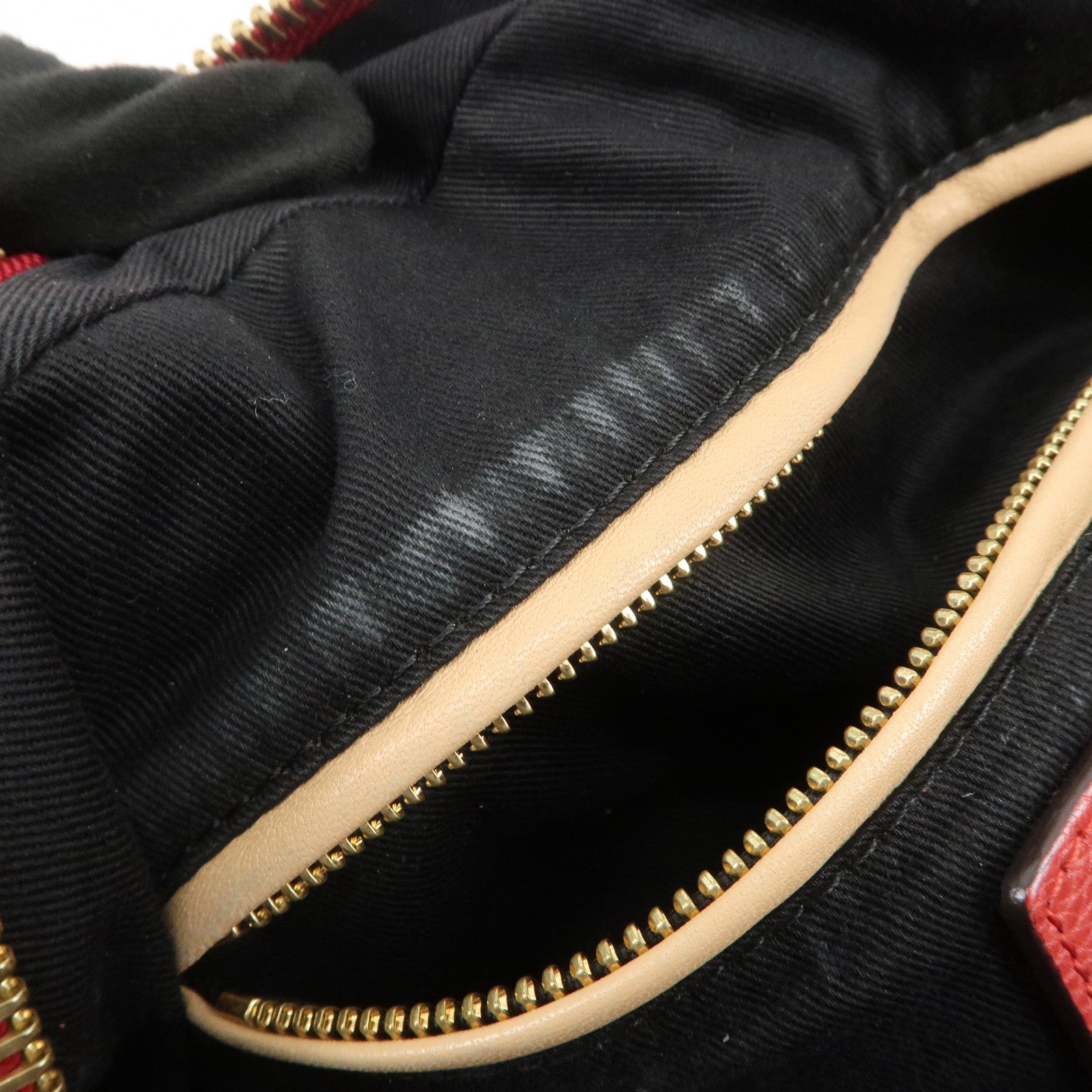 Chloe Paraty Leather 2Way Bag Shoulder Bag Hand Bag Red