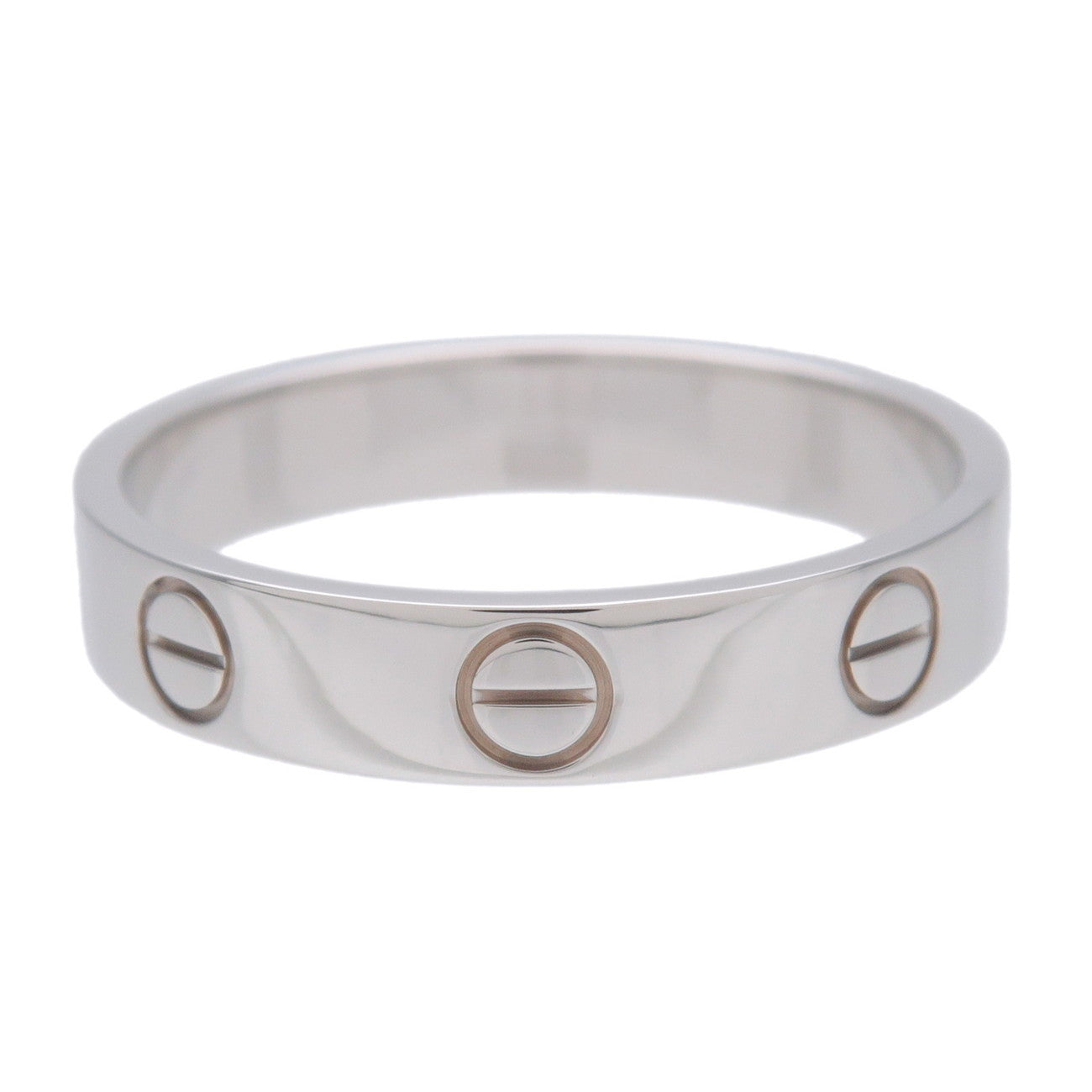 Cartier Mini Love Ring K18WG 750WG White Gold #53 US6.5 EU53