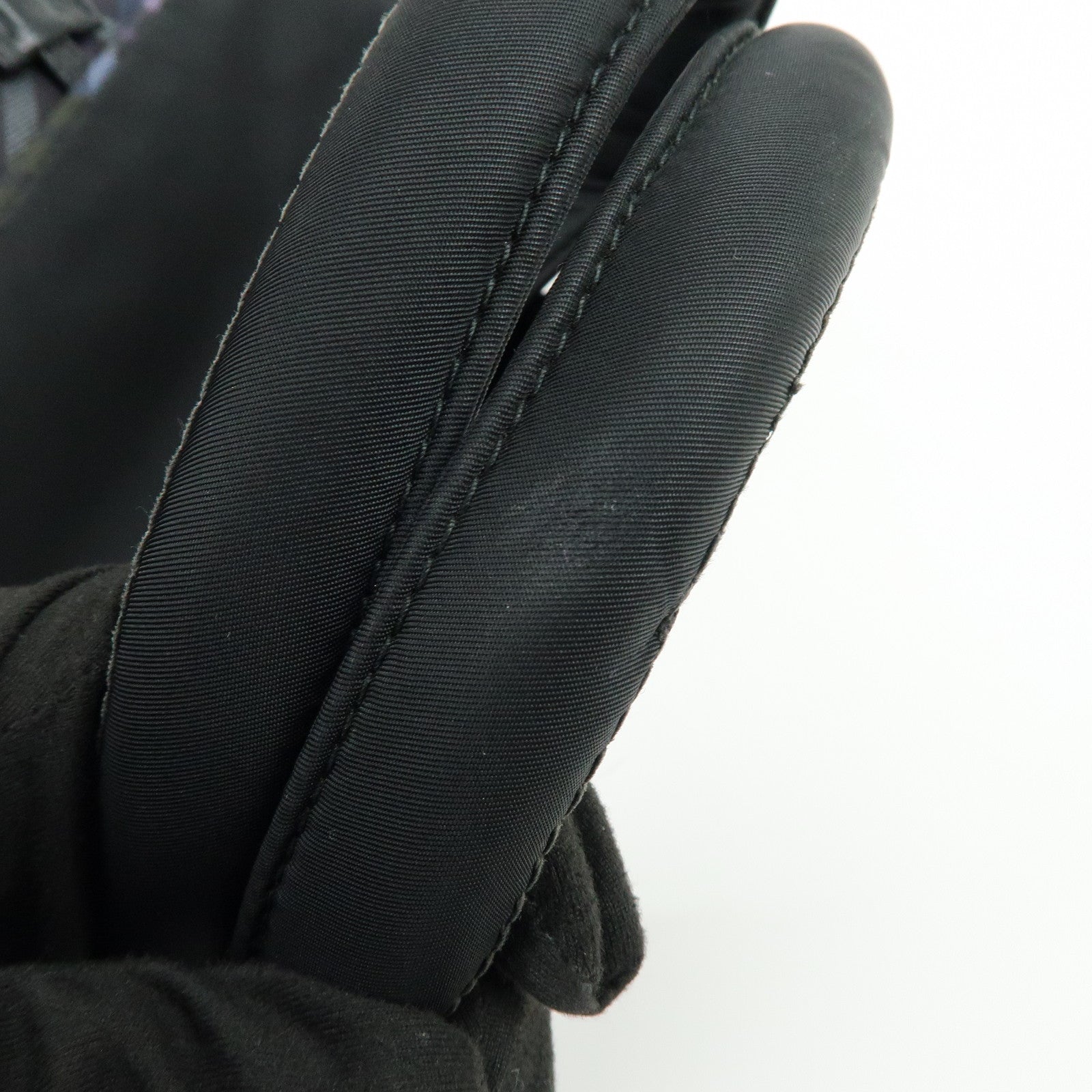 PRADA Triangle Logo Plaid Nylon Leather 2Way Bag Hand Shoulder Bag