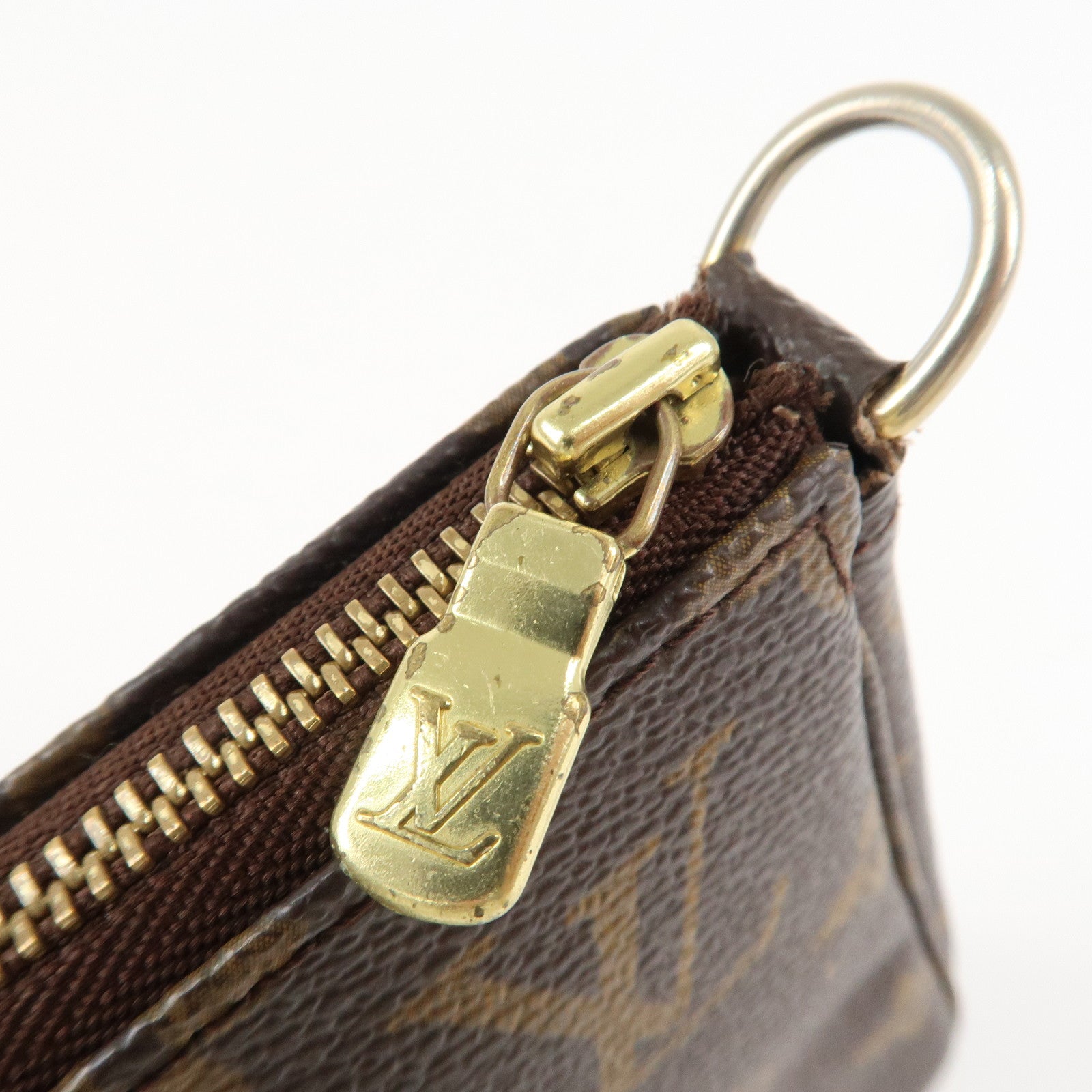 Louis Vuitton Monogram Pochette Accessoires Pouch Hand Bag M51980 Used
