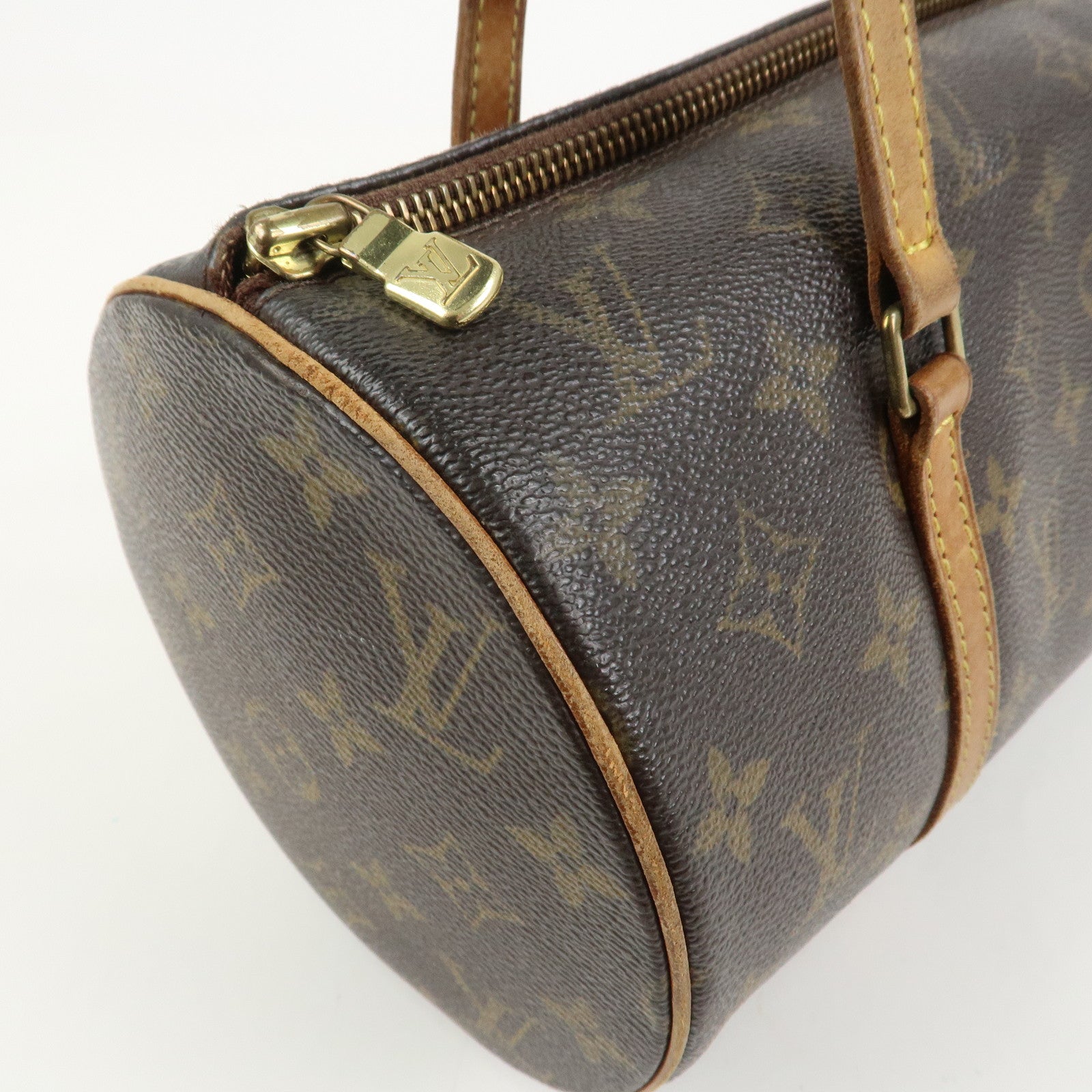 Louis Vuitton Monogram Papillon 30 Hand Bag Brown M51385