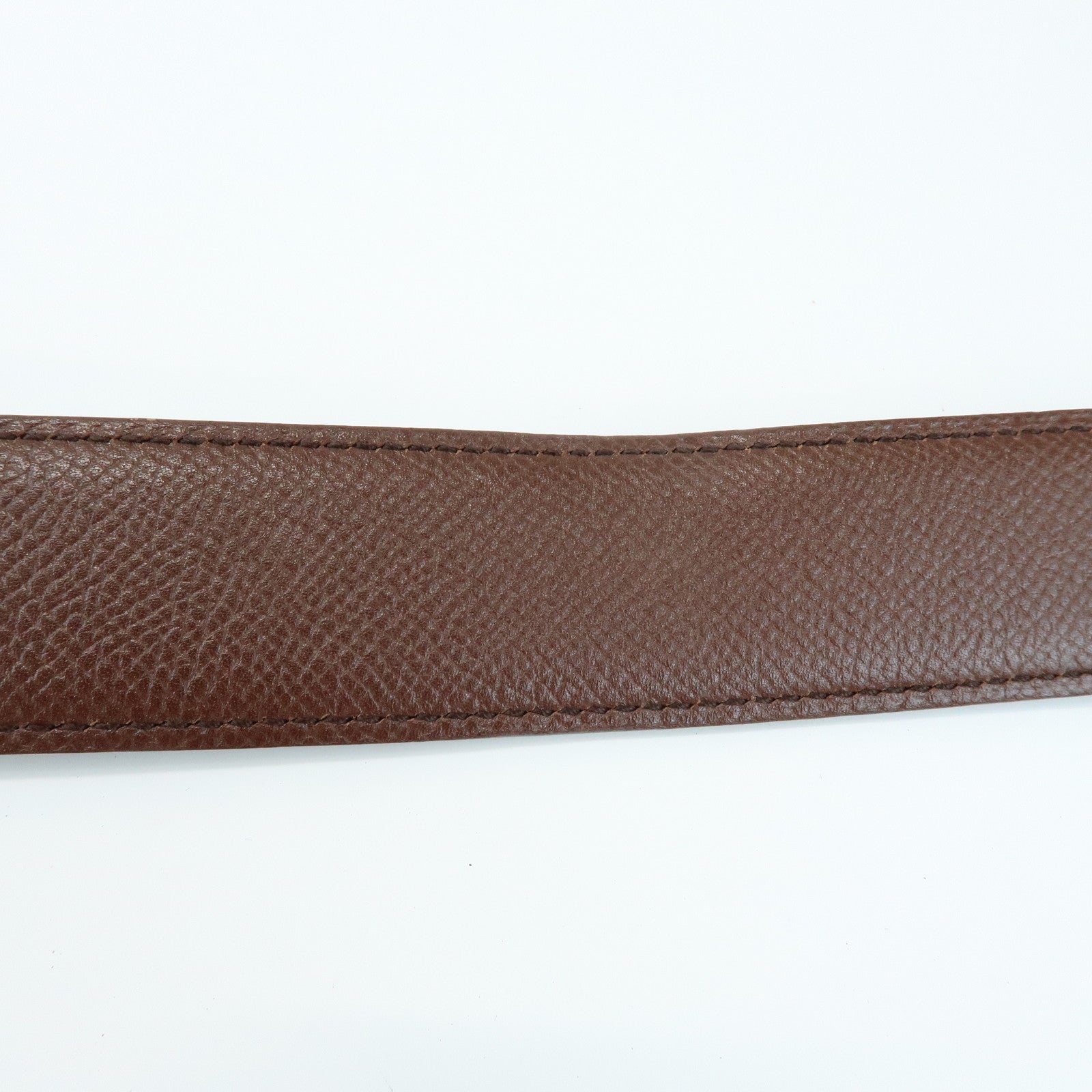 HERMES BoxCalf H Buckle Reversible Constance Belt □B Stamped Black