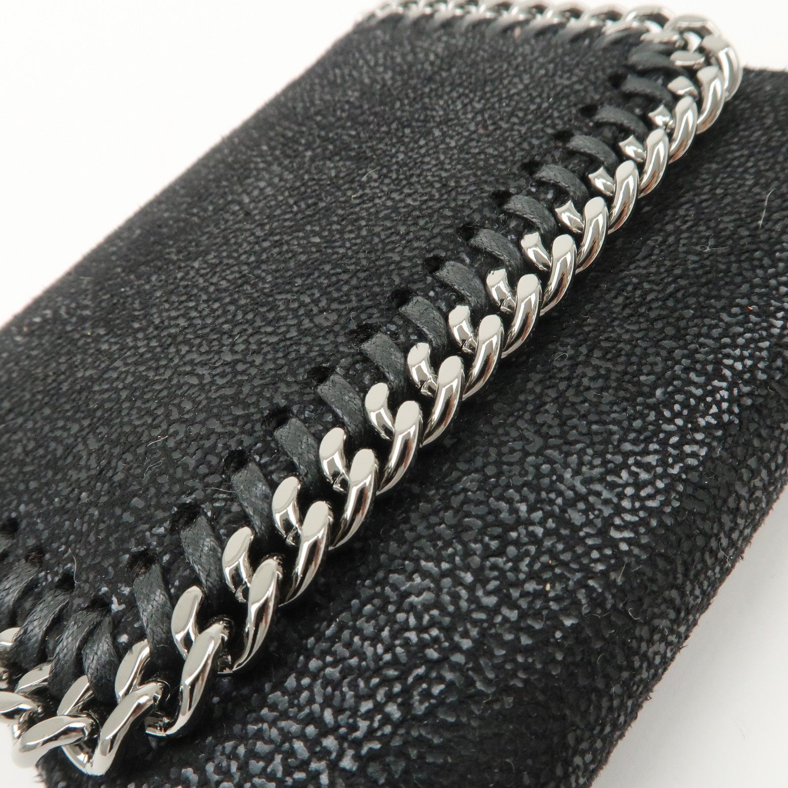 STELLA MCCARTNEY Falabella Small Flap Wallet Black