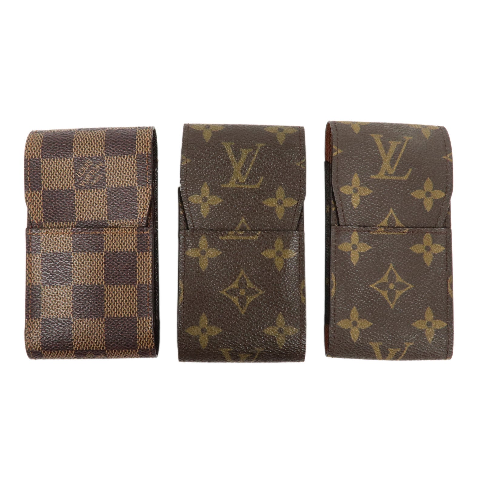 Louis Vuitton Monogram Damier Set Of 3 Cigarette Case N63024 M63024