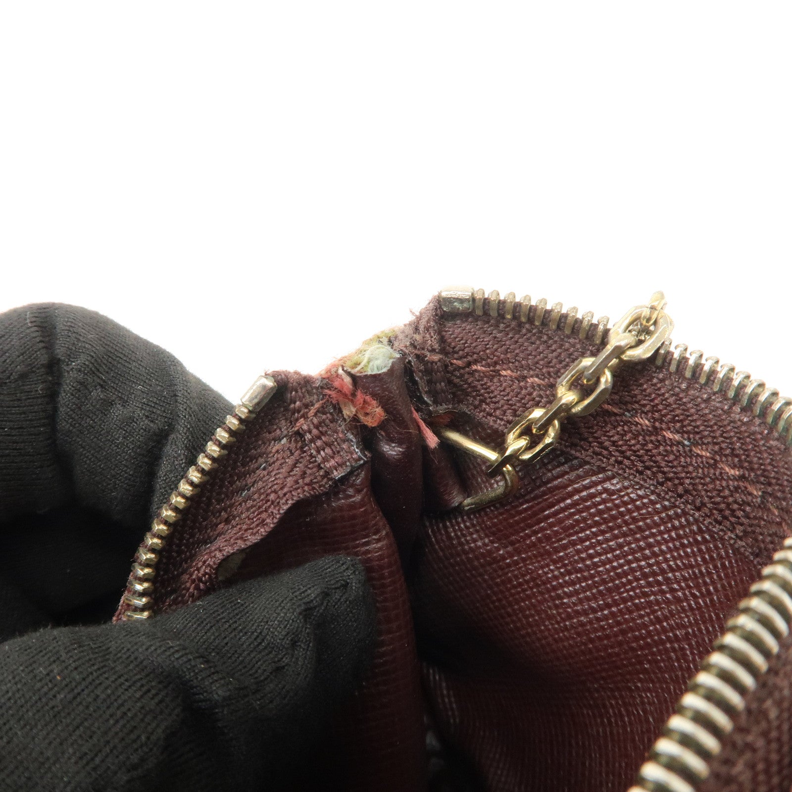 Louis Vuitton Monogram Mini Lin Set of 2 Coin Case M92238 M63805 Used