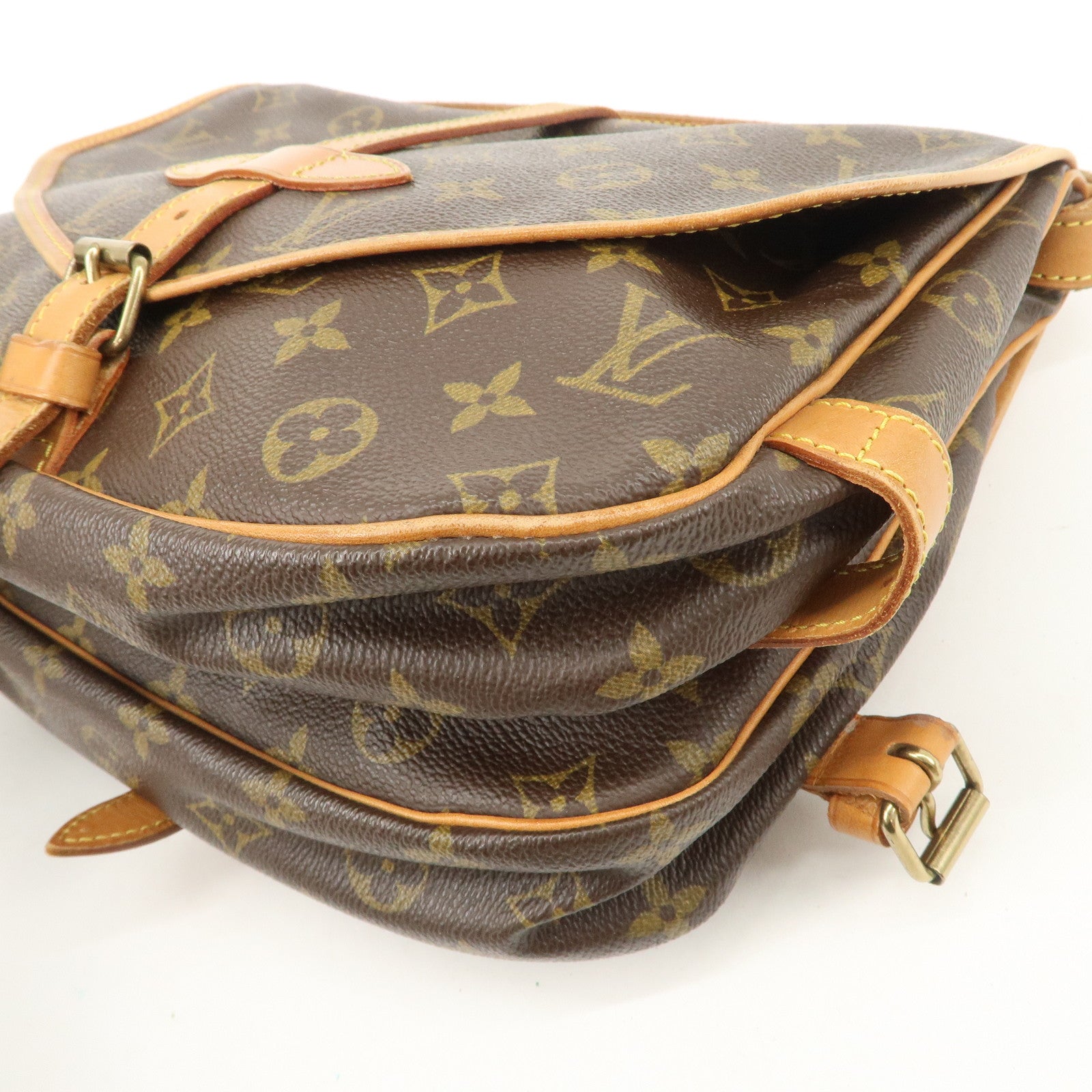 Louis Vuitton Monogram Saumur 30 Crossbody Bag Brown M42256 Used