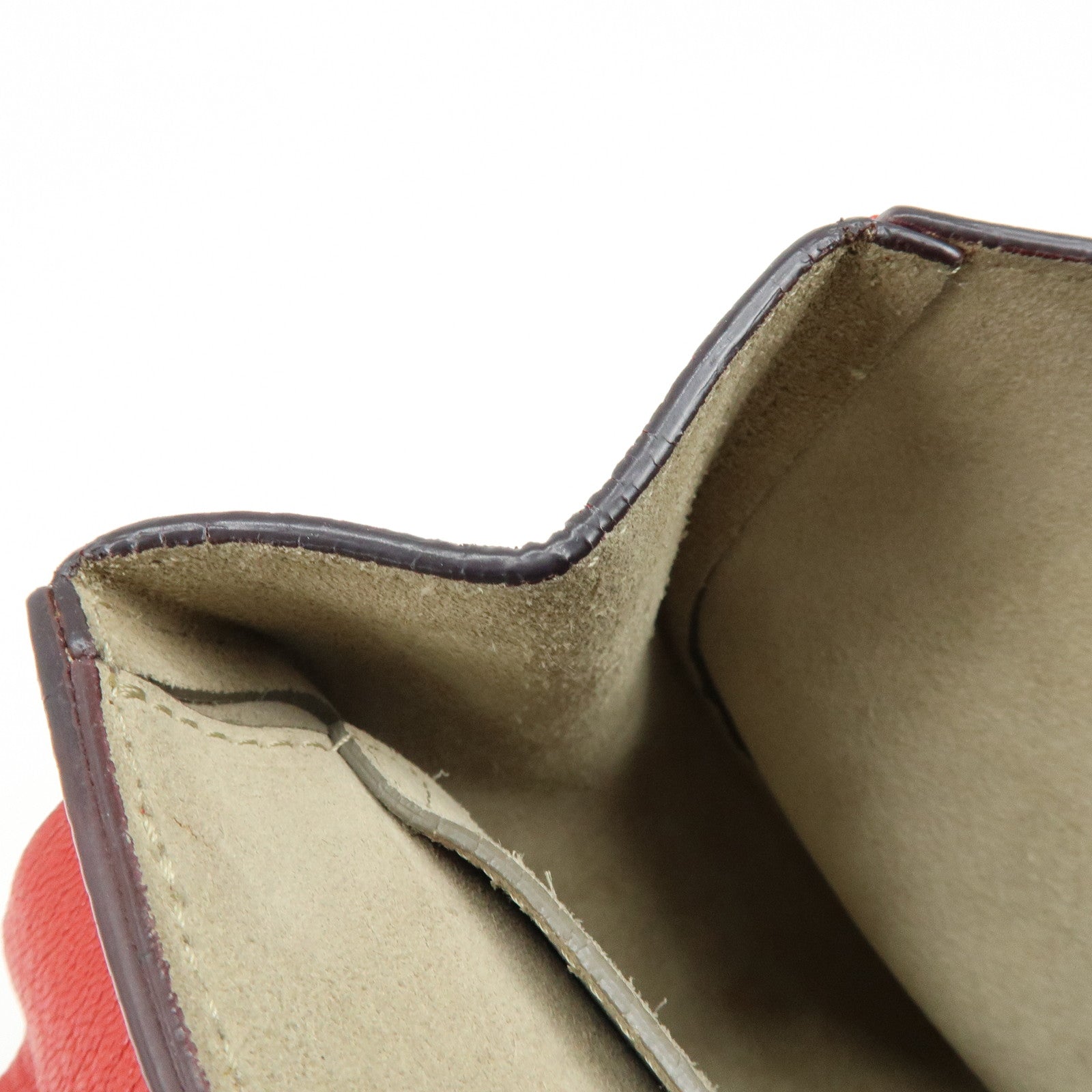 Chloe Drew Leather Chain Shoulder Bag Crossbody Bag Red