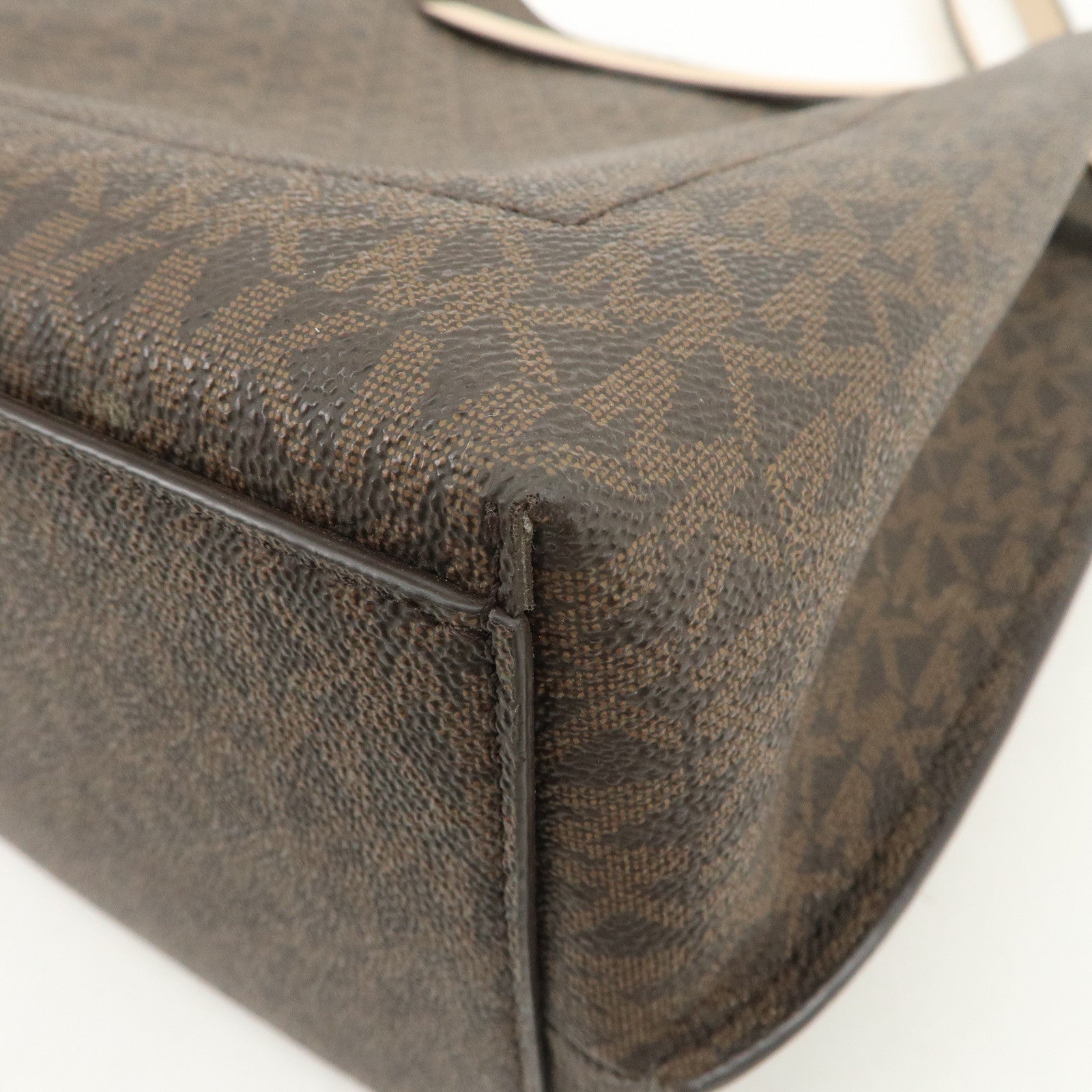 MICHAEL KORS PVC Leather Shoulder Bag Crossbody Bag Brown