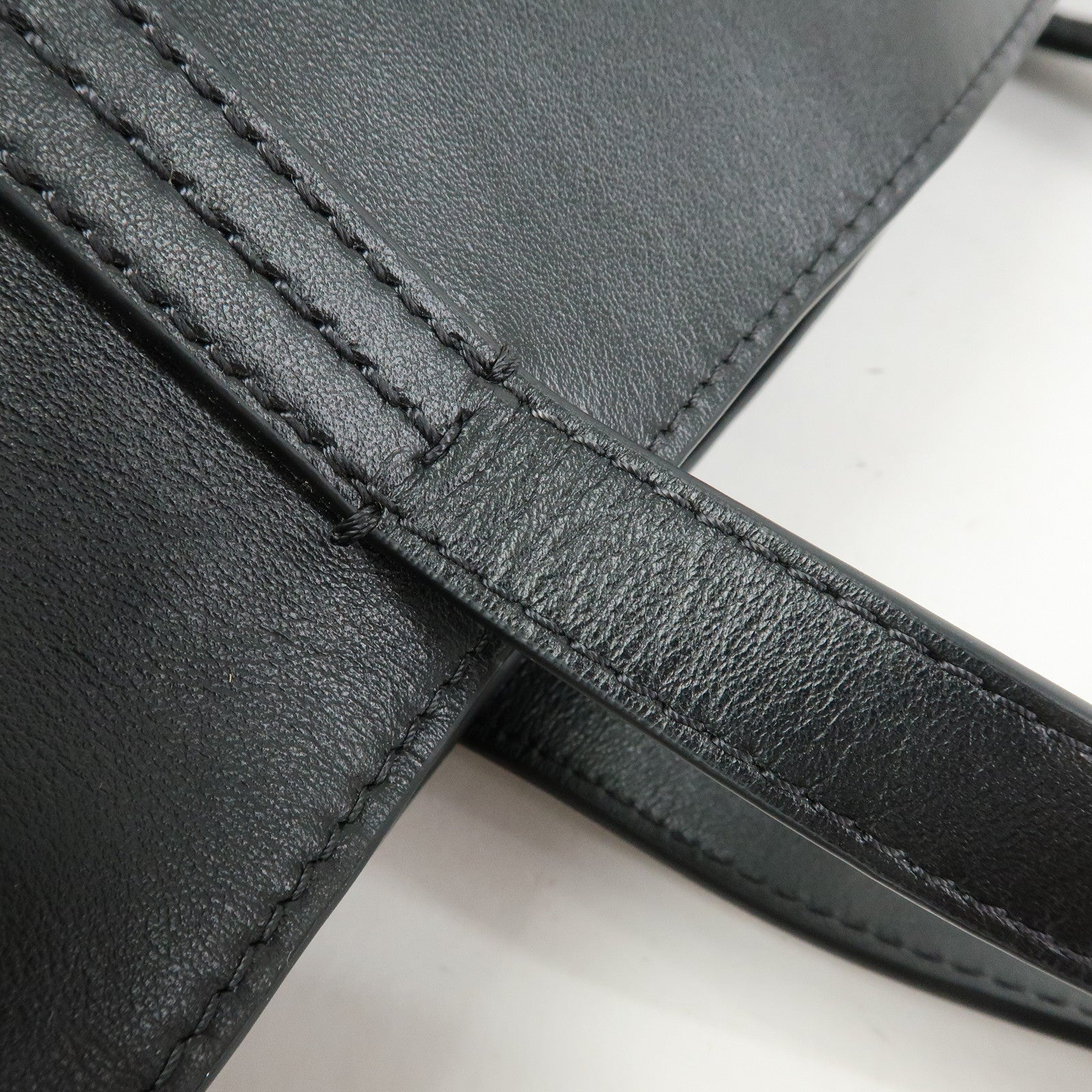 Chloe See By Chloe Leather Suede Tote Bag Shoulder Bag Black