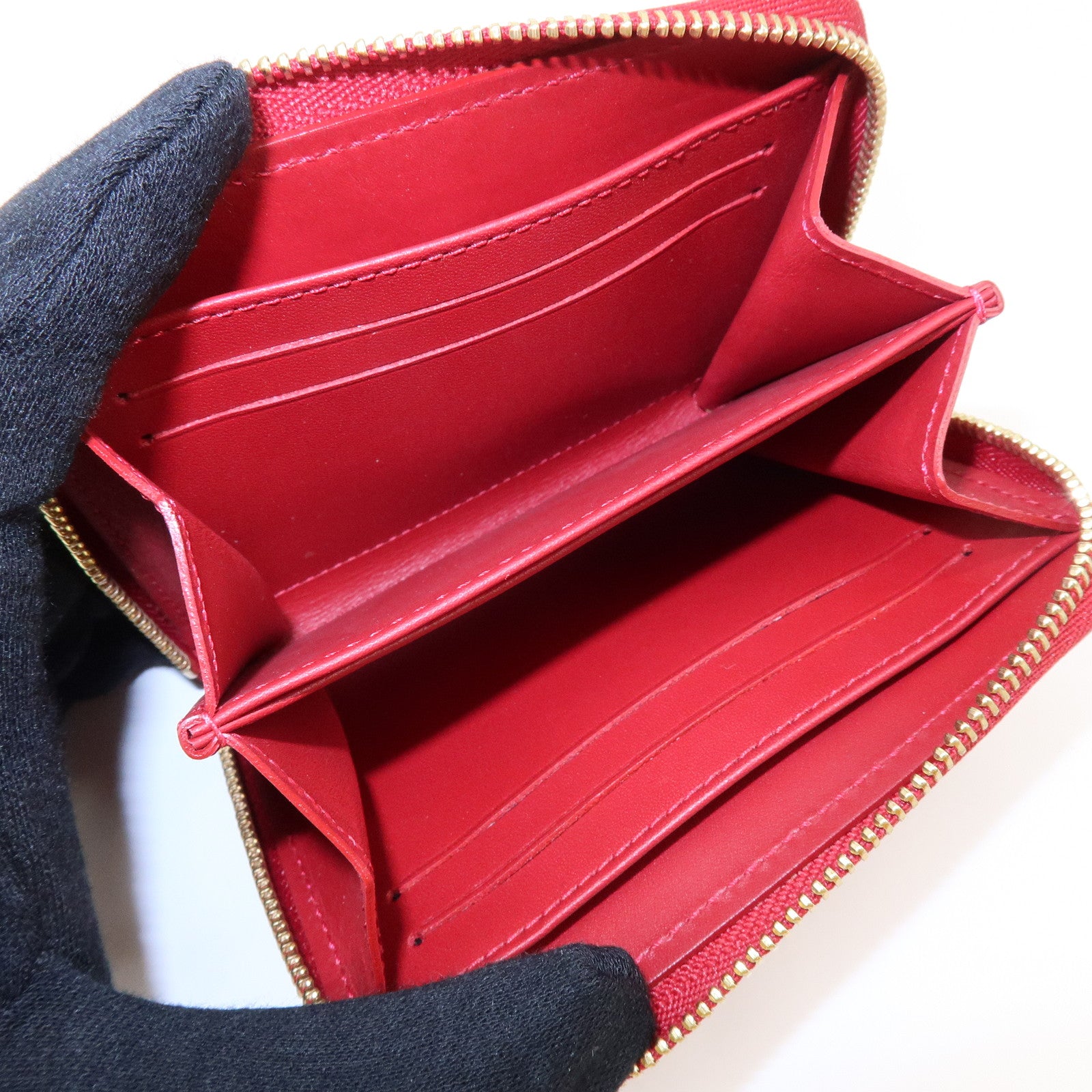 Louis Vuitton Monogram Vernis Zippy Coin Purse Pomme d'Amour M93608