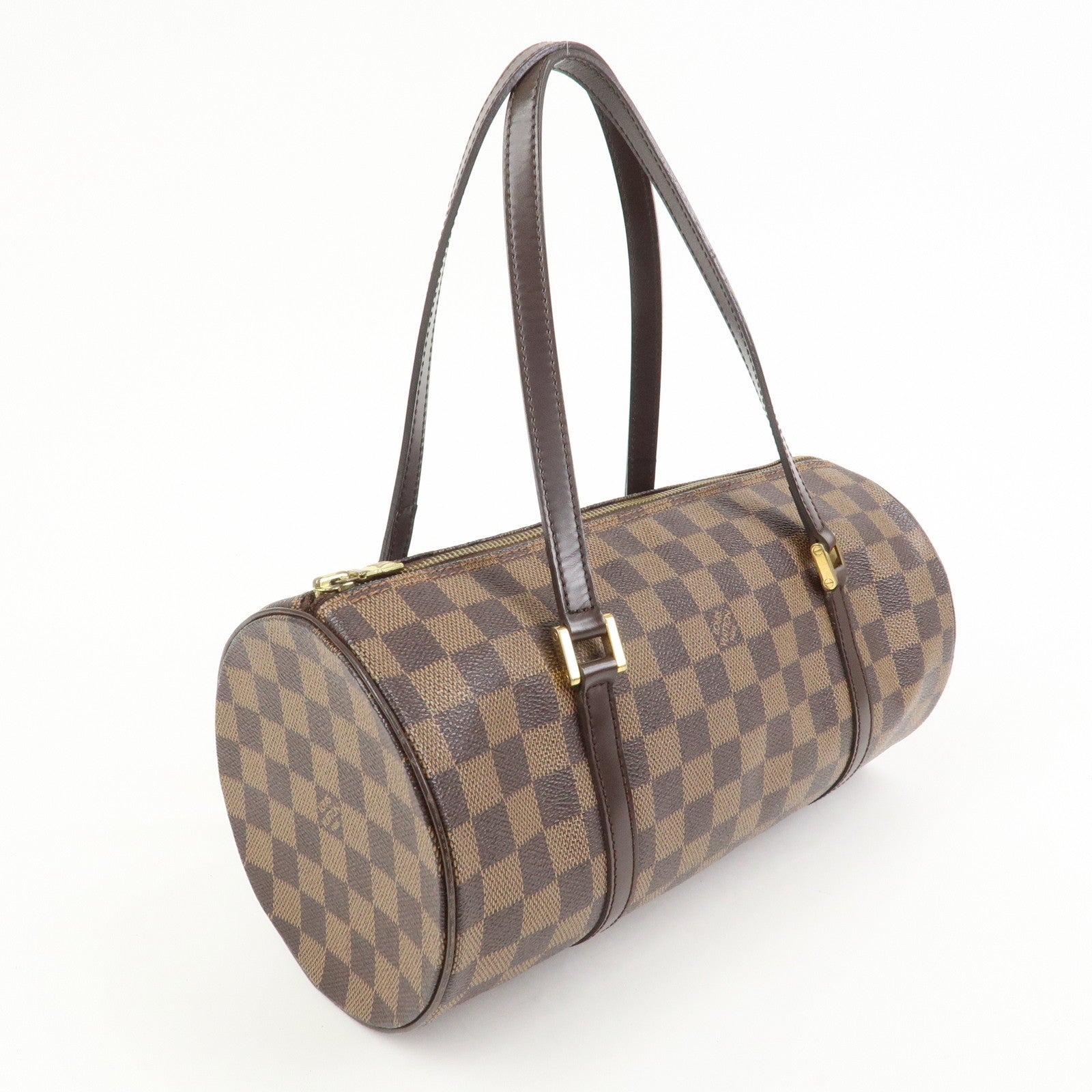 Louis Vuitton Damier Ebene Papillon 30 Hand Bag Brown N51303