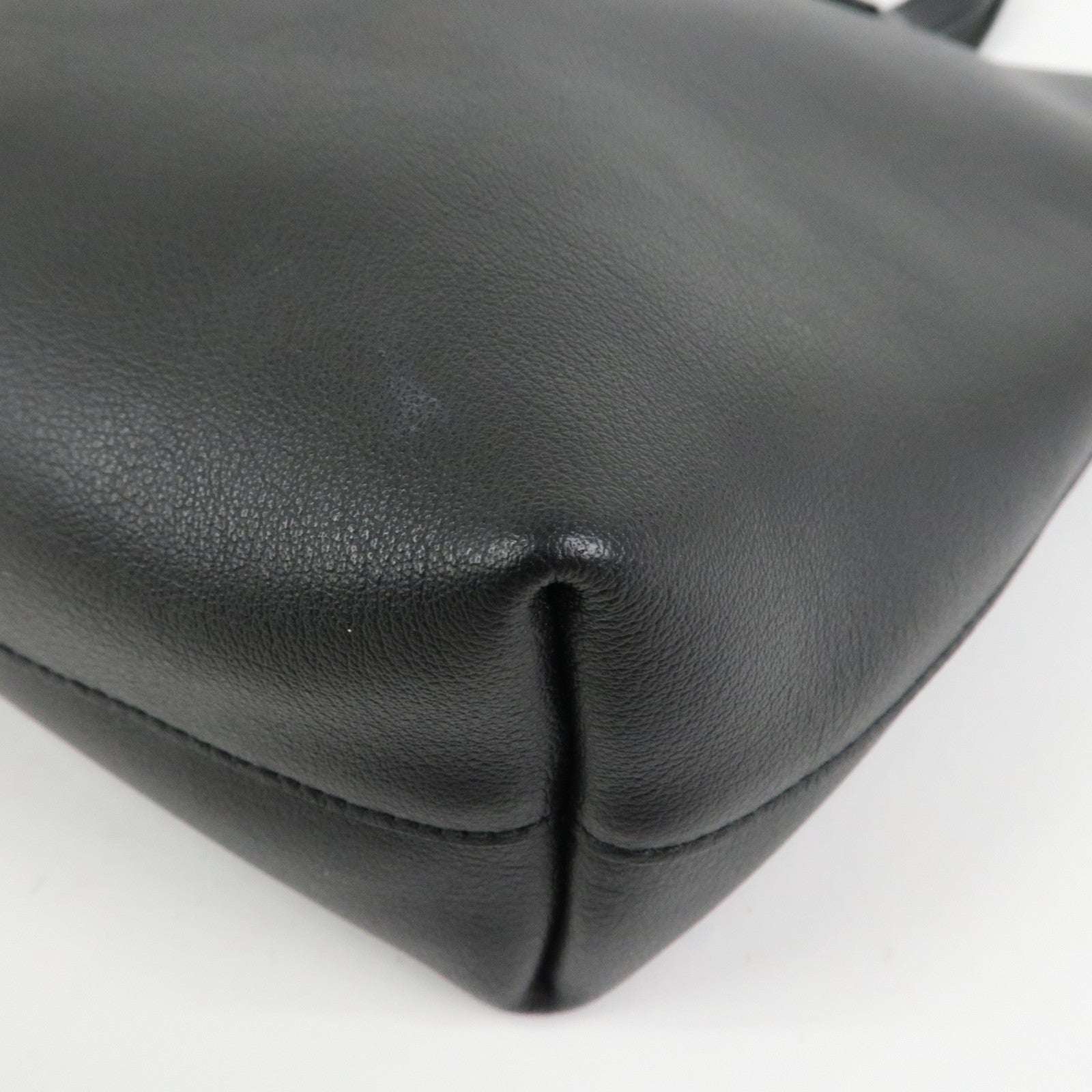 SAINT LAURENT PARIS Leather Toy Shopping Bag 2Way Bag Black 600306